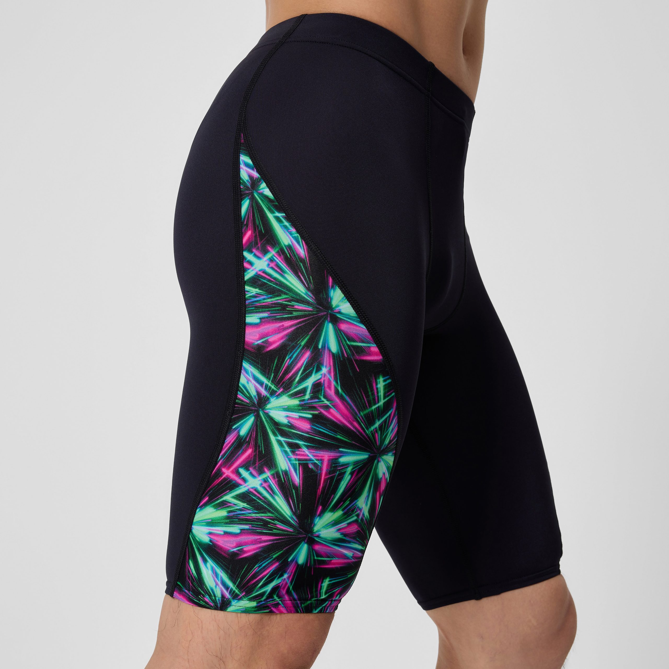 Men's Club Training Spliced Jammer Black/Green - Image 9