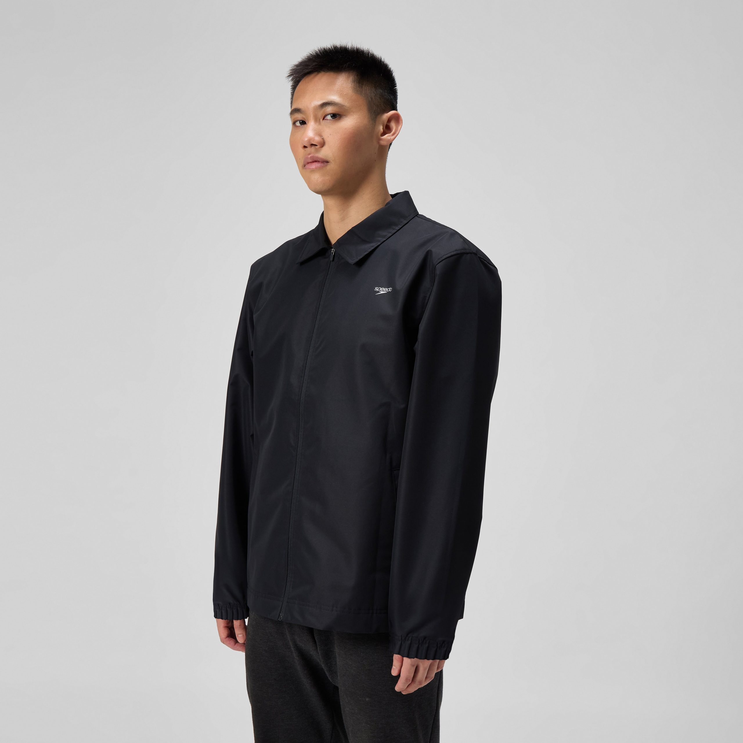 Adult Woven Lightweight Jacket Black - Image 2