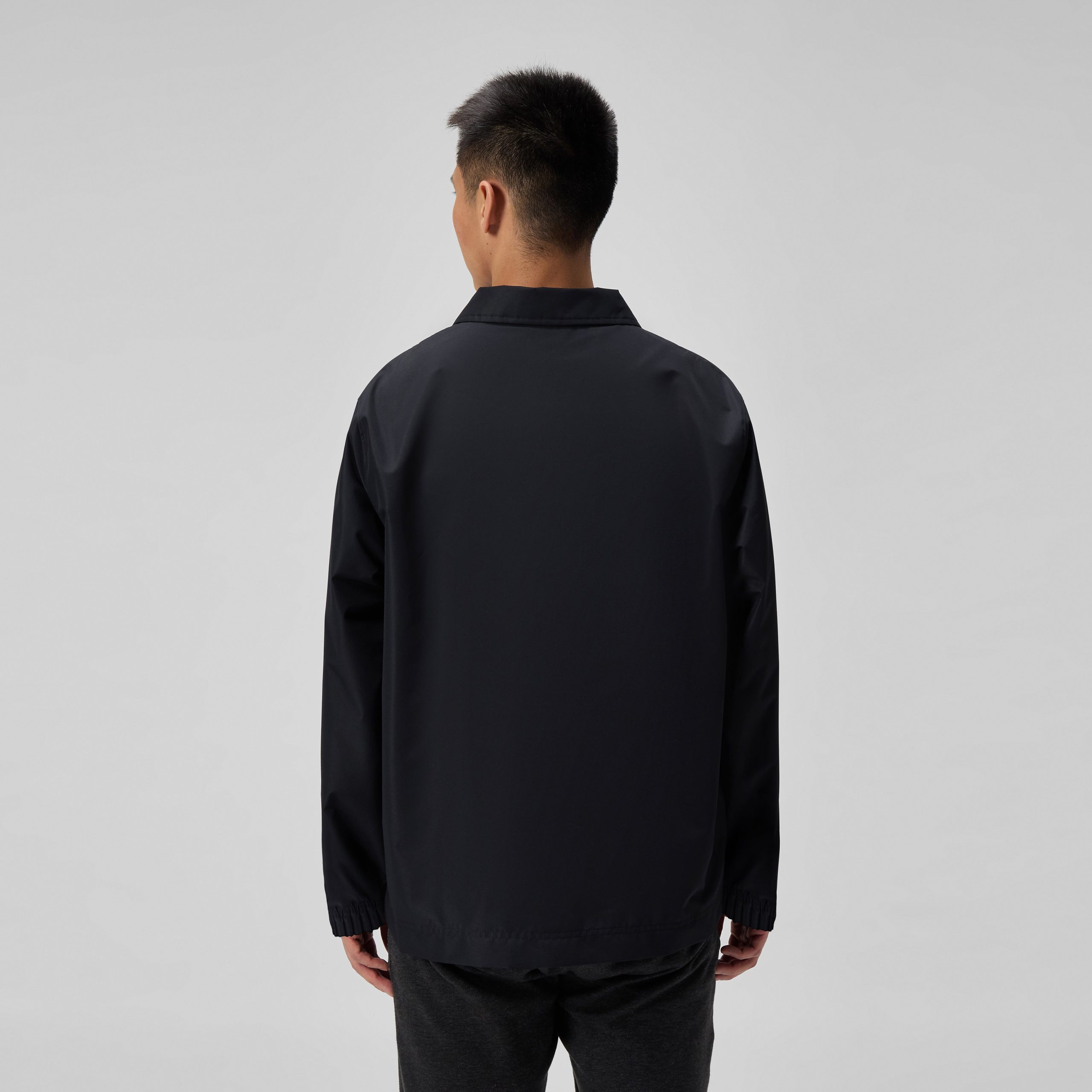 Adult Woven Lightweight Jacket Black - Image 3