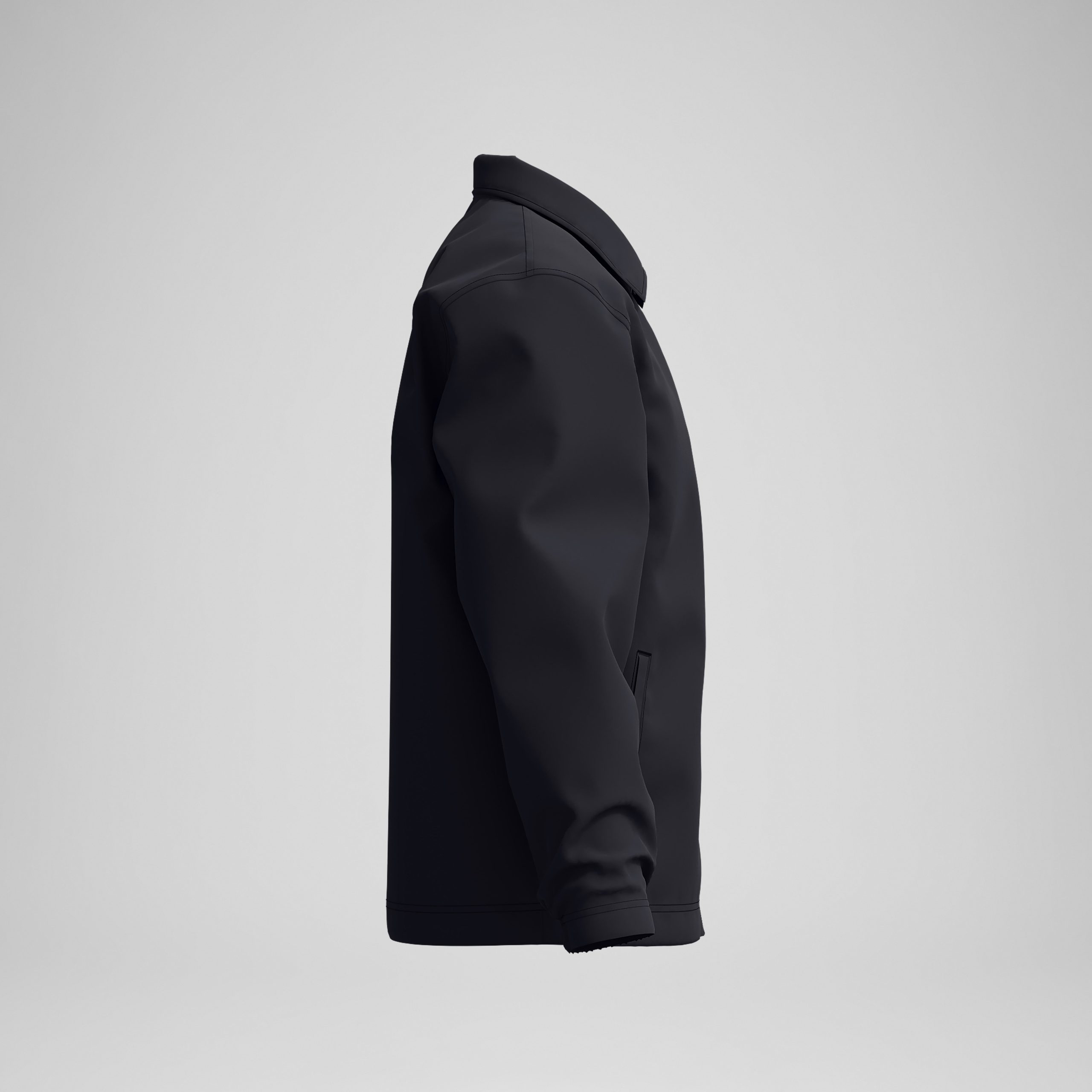 Adult Woven Lightweight Jacket Black - Image 5