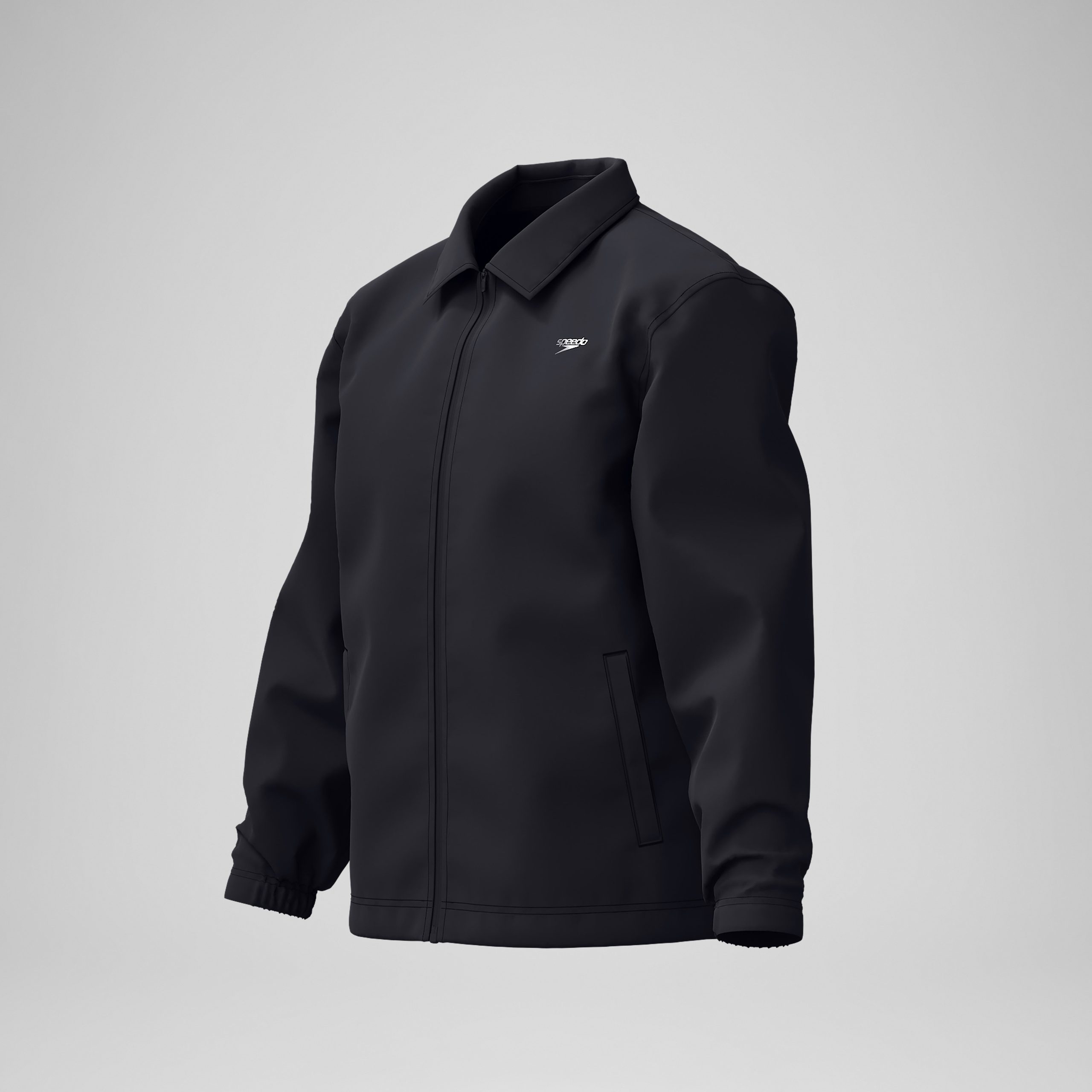 Adult Woven Lightweight Jacket Black - Image 7