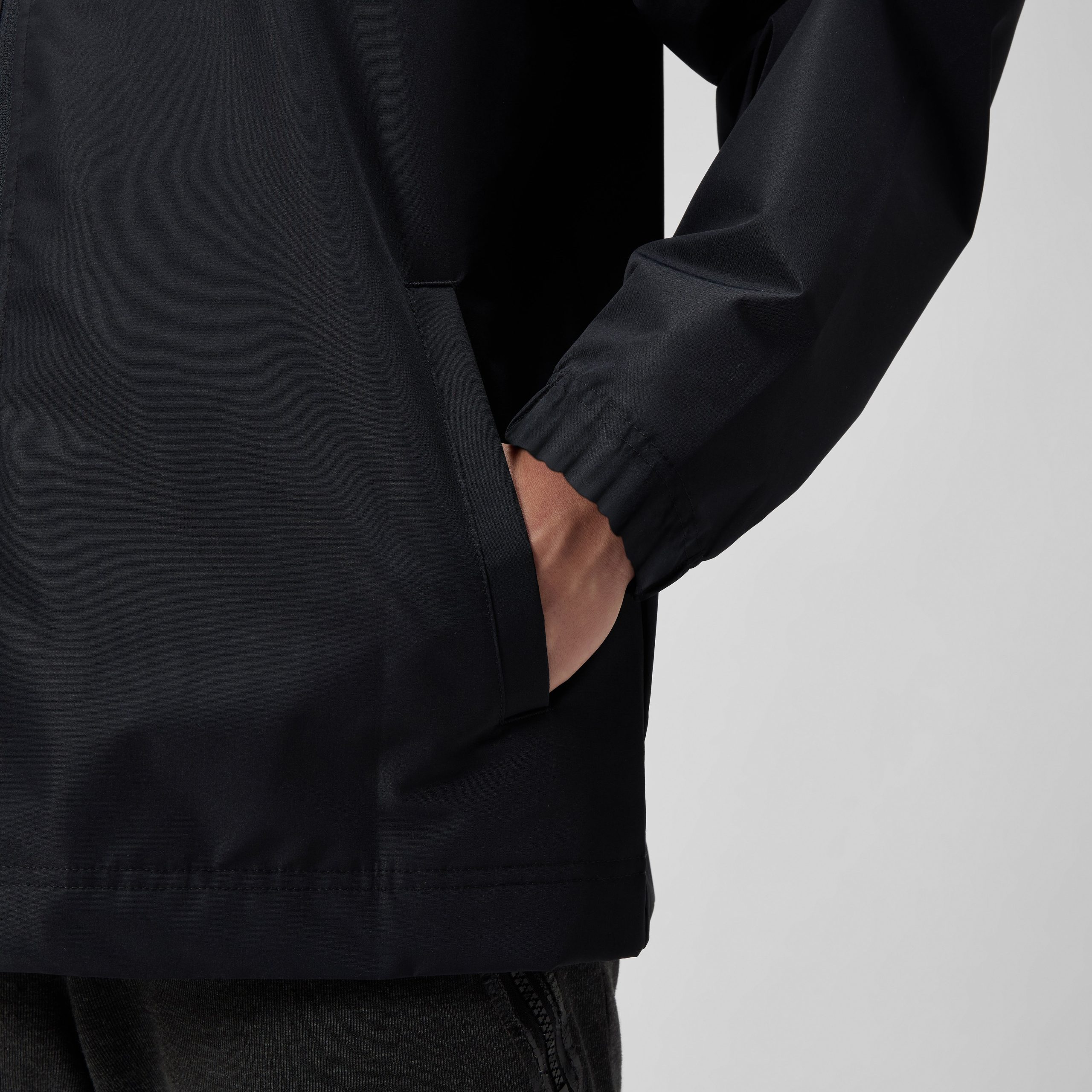 Adult Woven Lightweight Jacket Black - Image 9