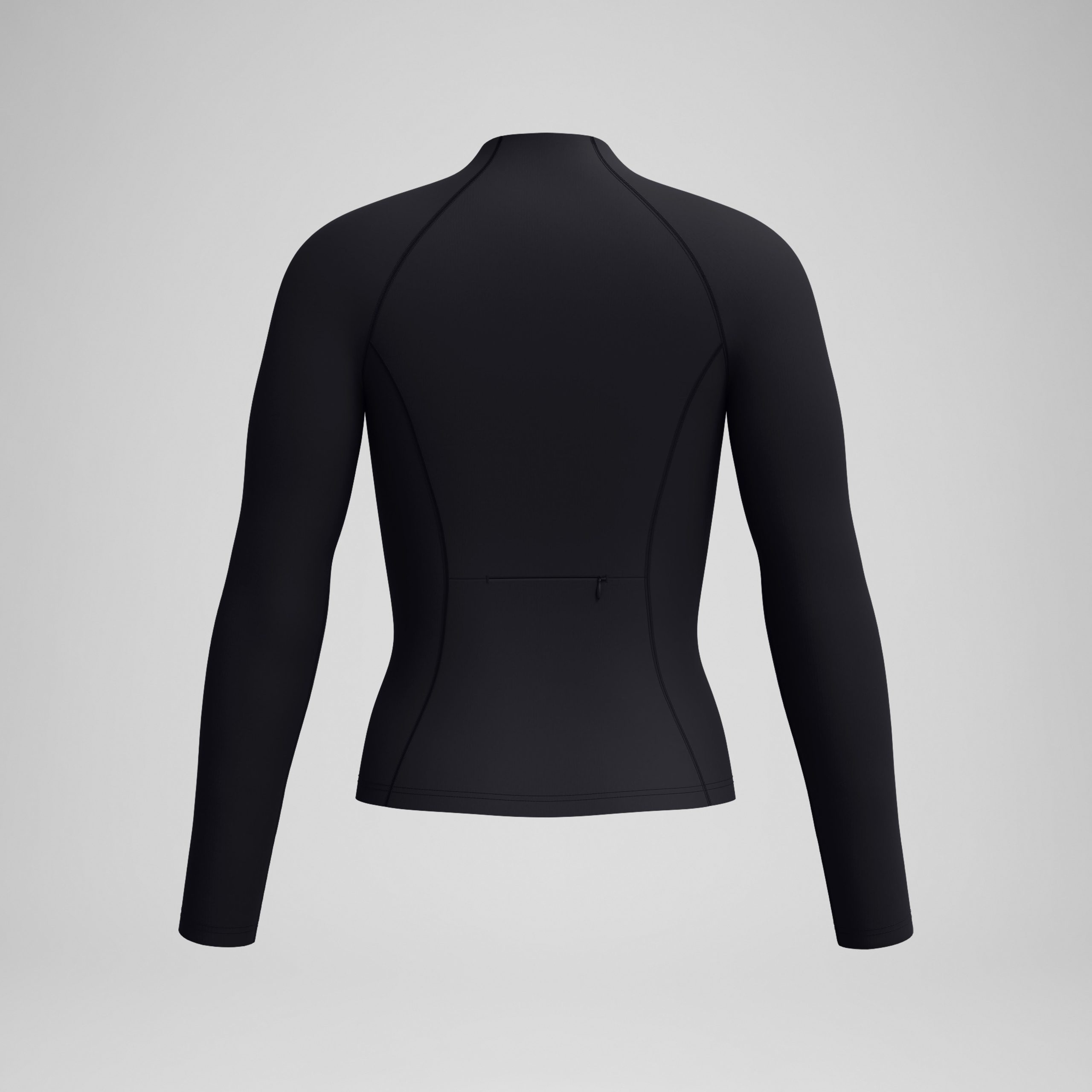 Women's Long Sleeve Rashguard Black/Dark Gray - Image 6