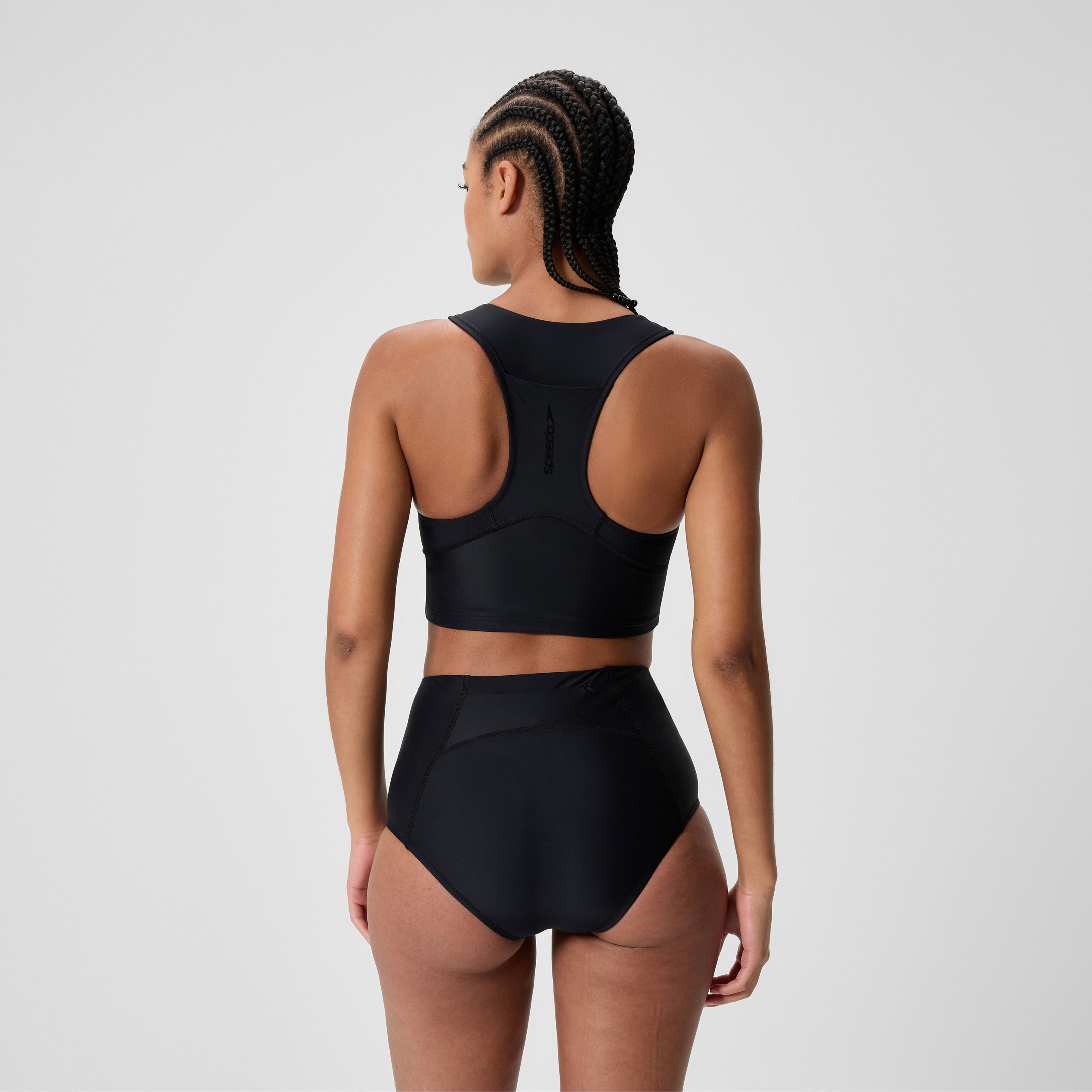 Women's Ocean Flex Boyleg Bottom Black - Image 3