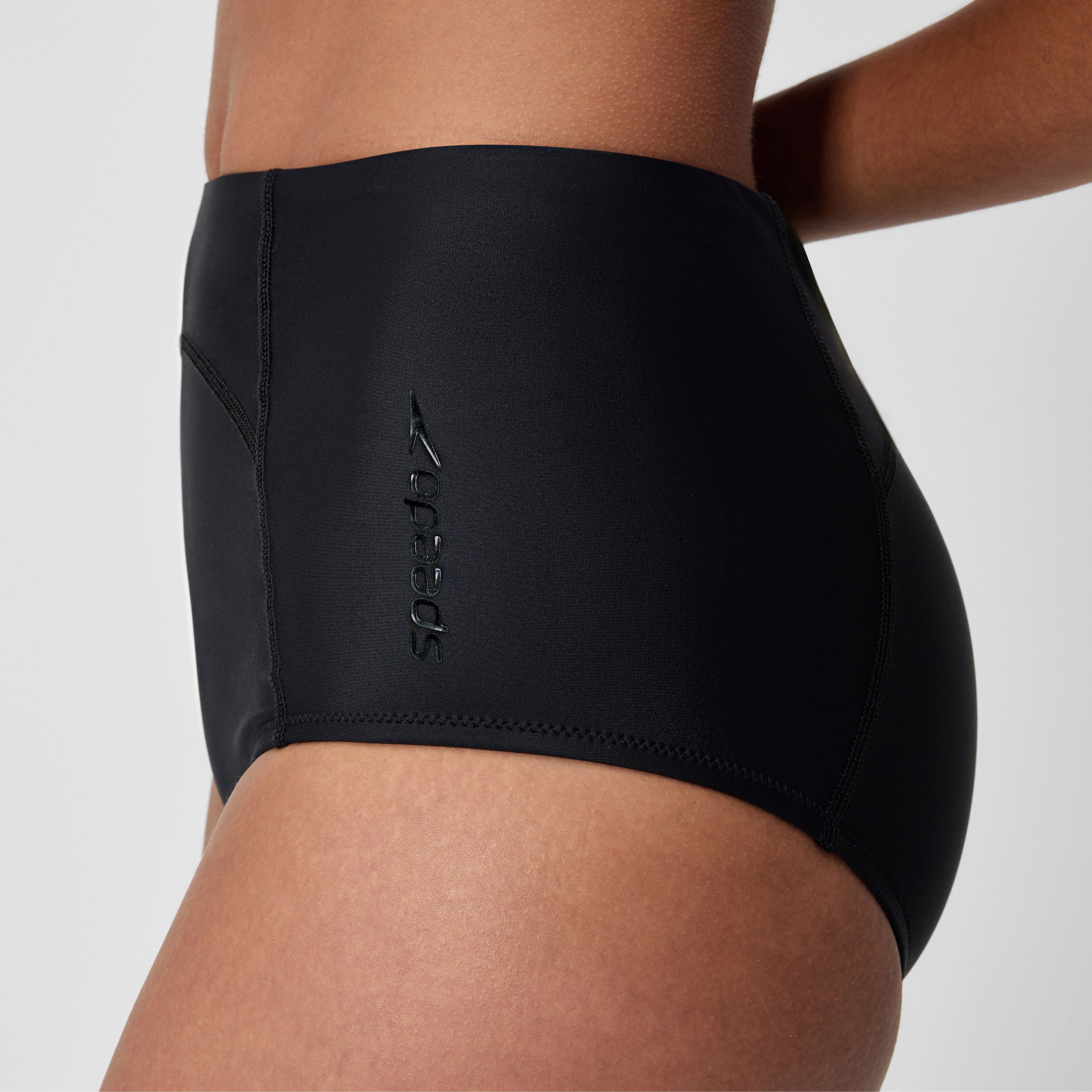 Women's Ocean Flex Boyleg Bottom Black - Image 9