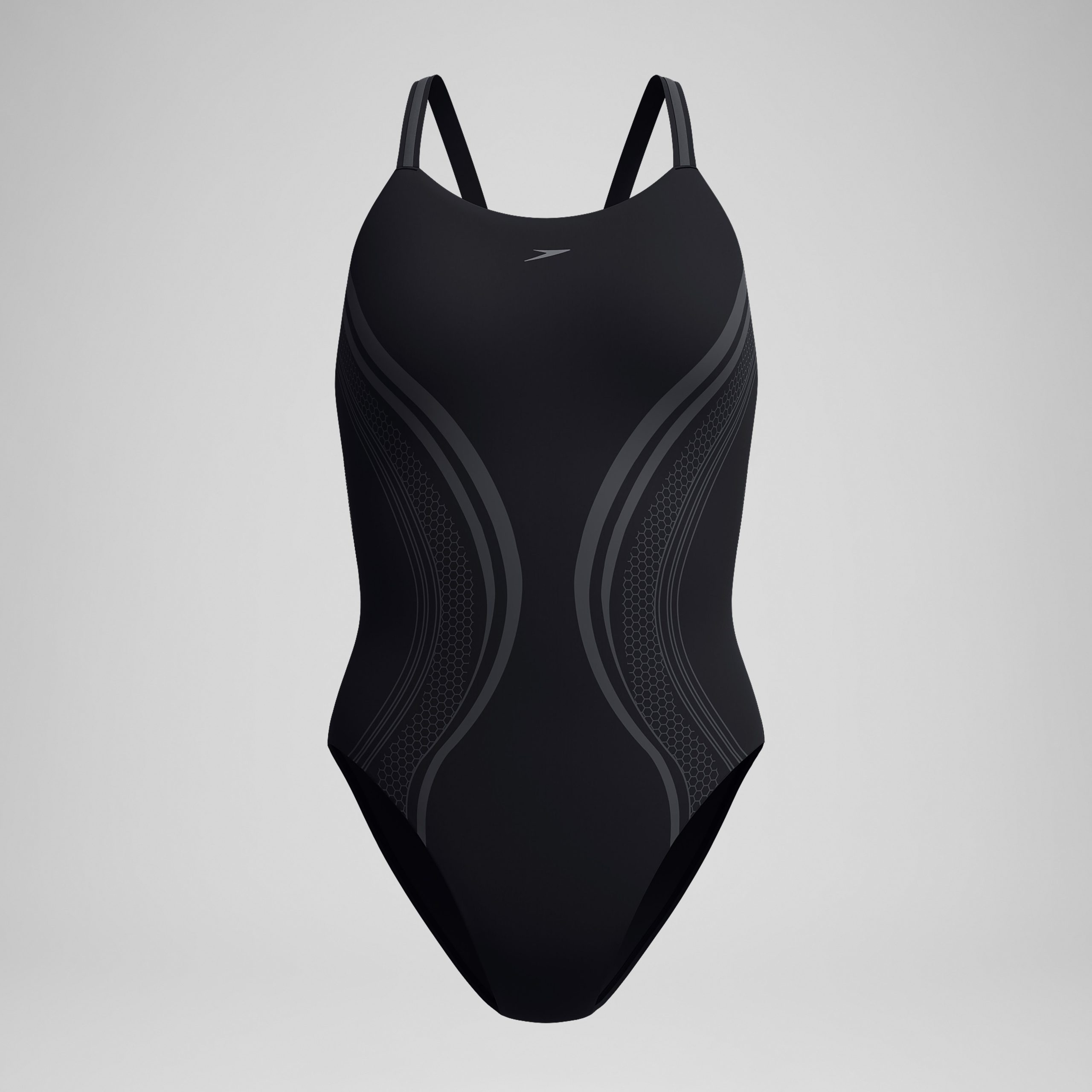 Women's Vanquisher Printed Active Back One Piece Black - Image 4