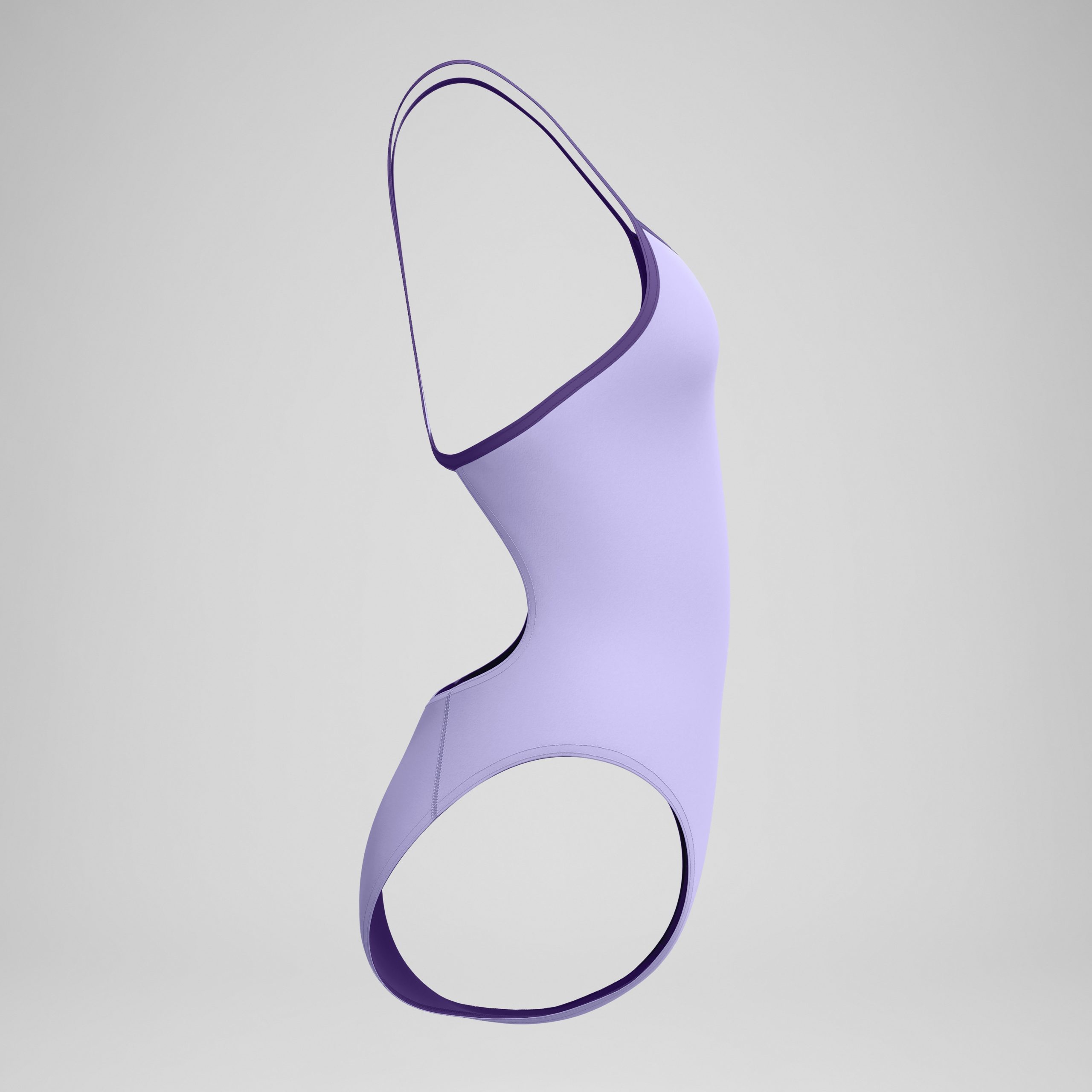 Women's Club Training Turnback One Piece Lavender - Image 6
