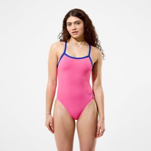 Women's Club Training Turnback One Piece Pink/Blue