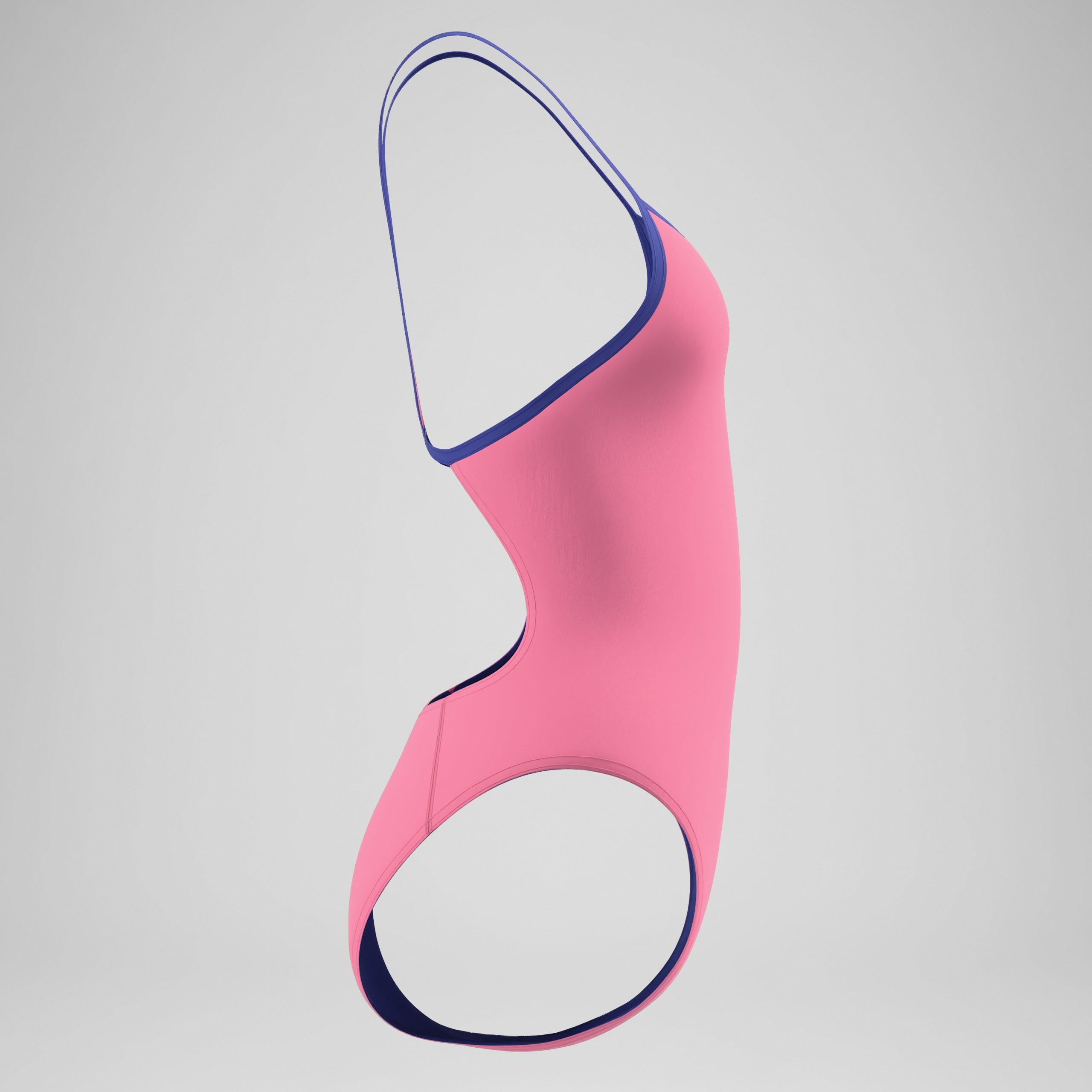 Women's Club Training Turnback One Piece Pink/Blue - Image 6