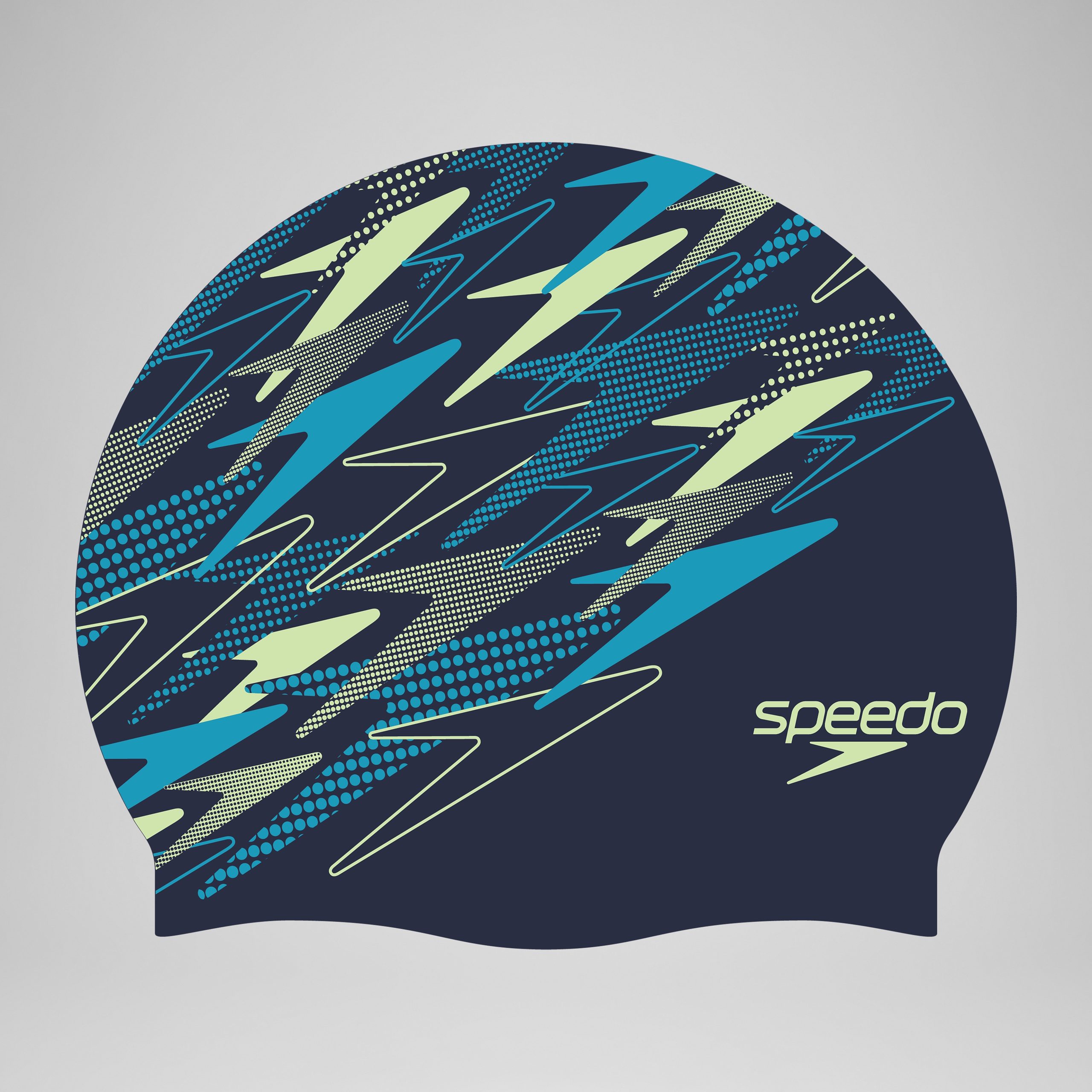 Adult Printed Silicone One Cap Teal/Blue