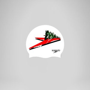 Unisex Printed Silicone Cap Red/Green