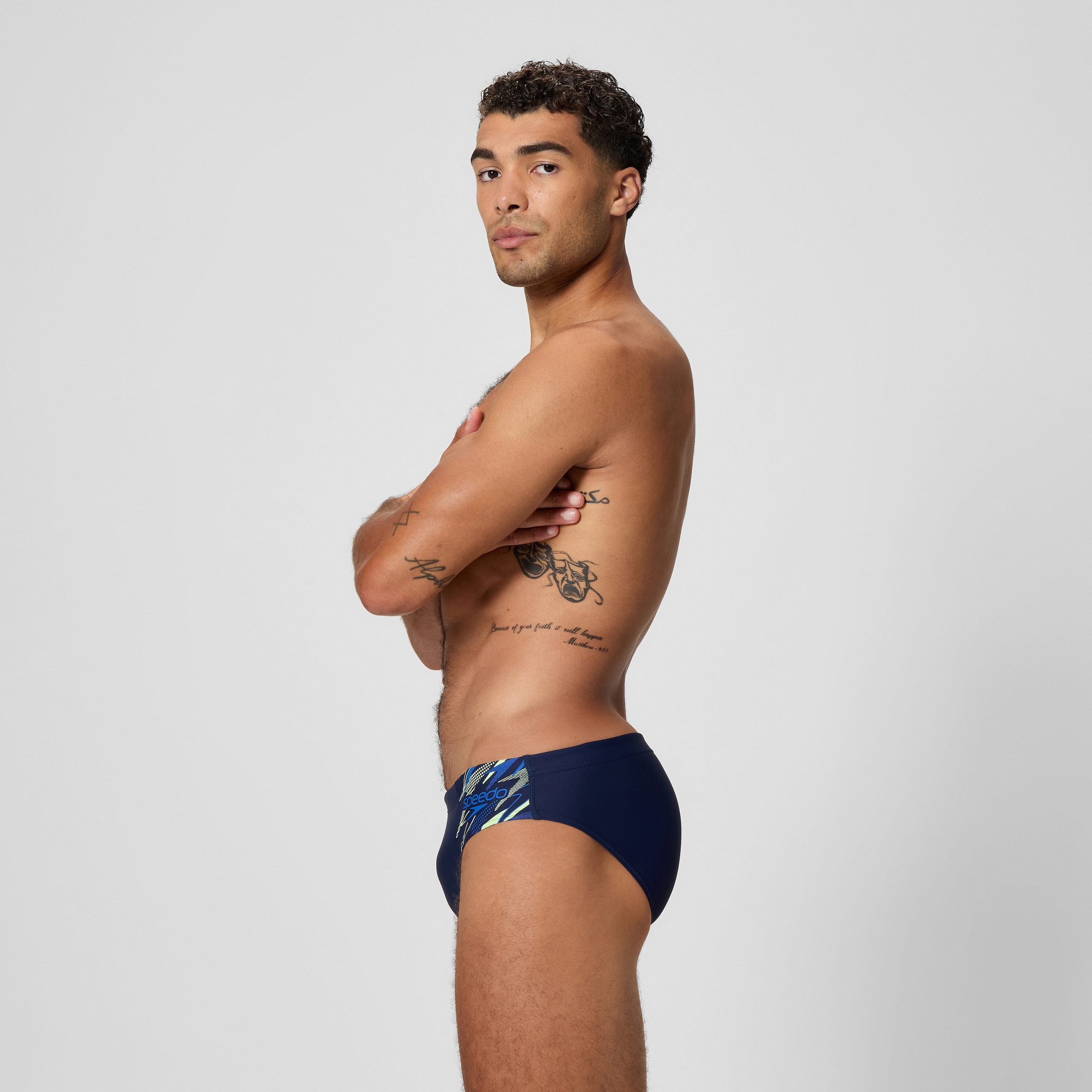 Men's Medley Logo Brief Navy/Blue - Image 2