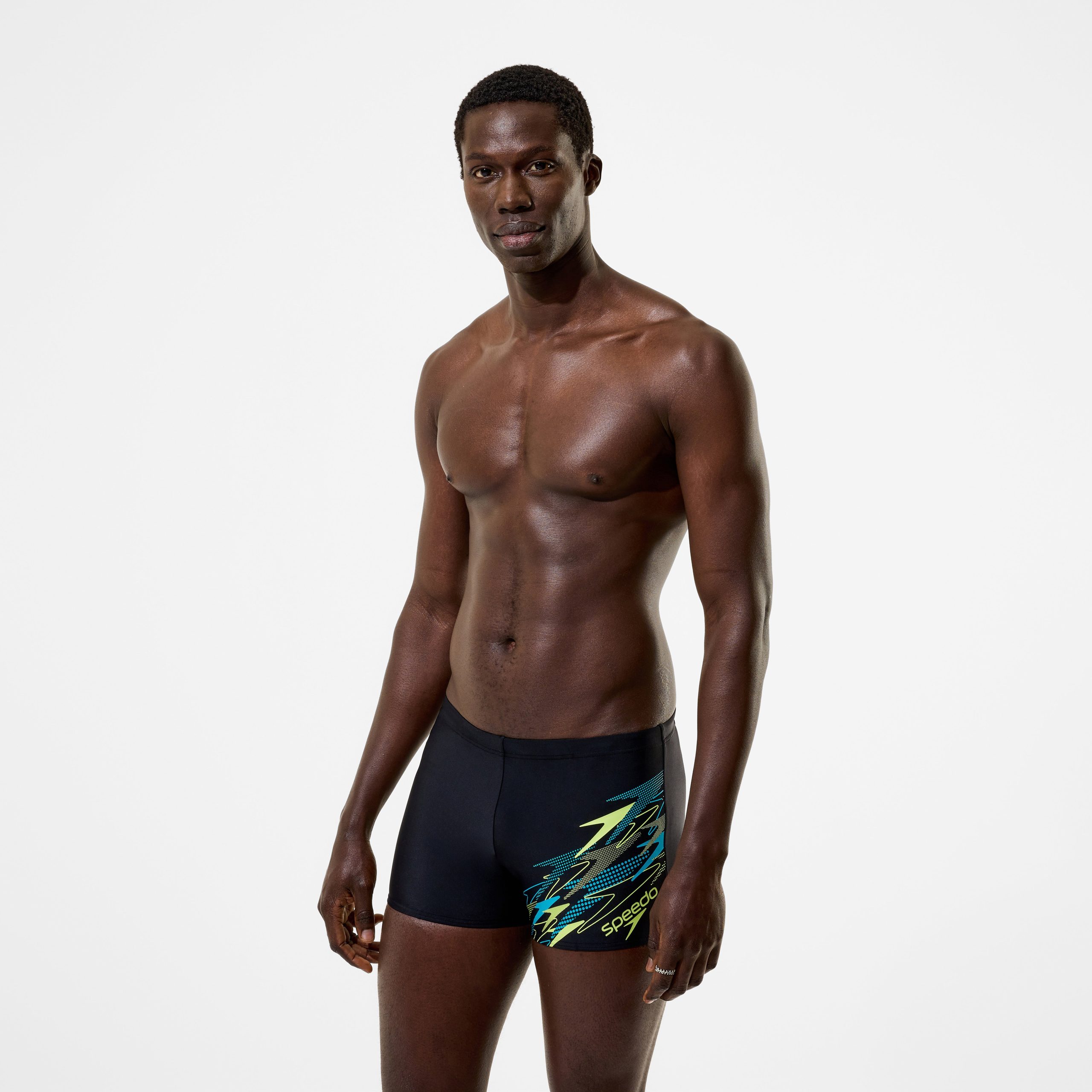 Men's Logo Aquashorts Black/Green - Image 2
