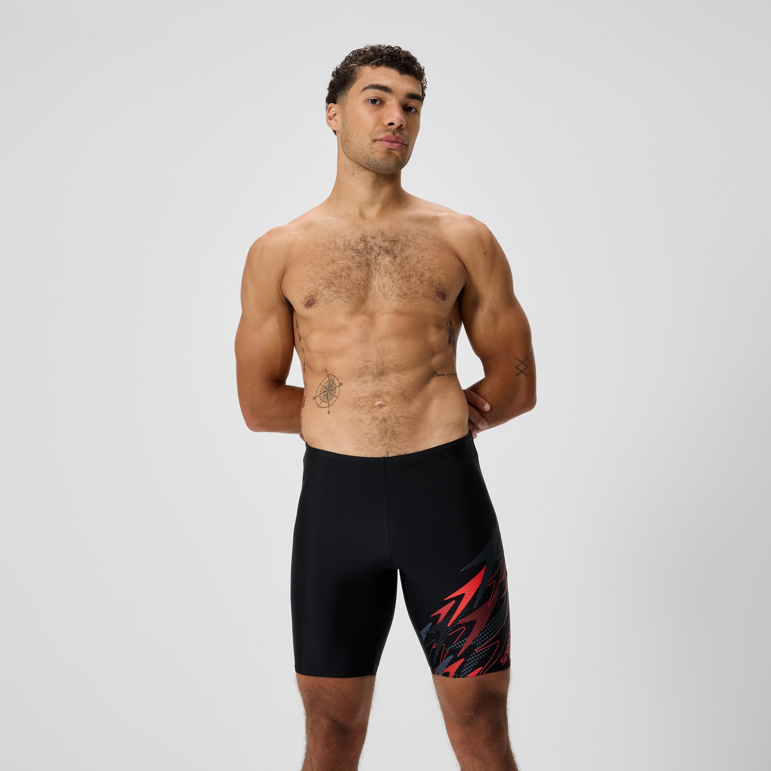 Men's Medley Logo Jammer Black/Red