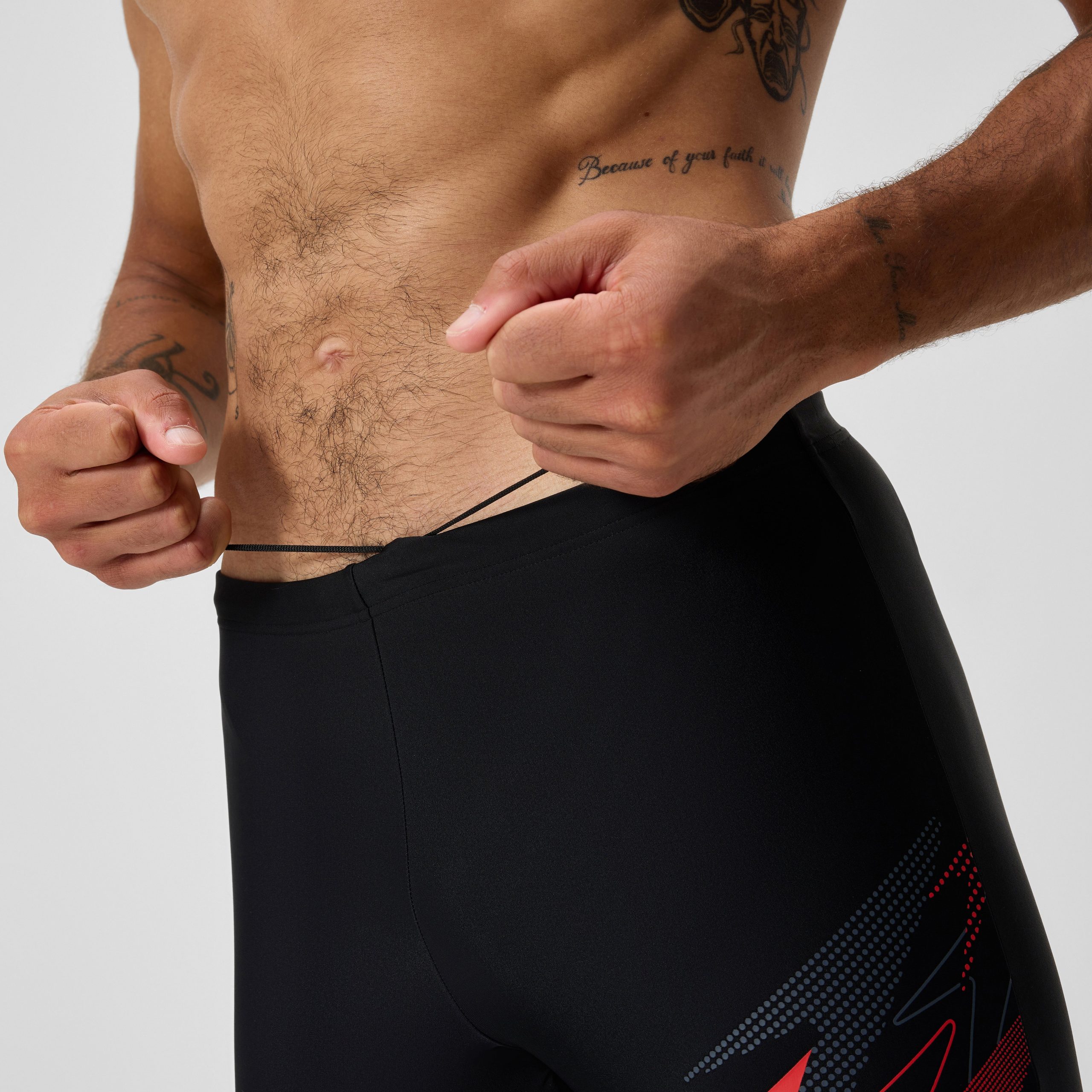 Men's Medley Logo Jammer Black/Red - Image 8