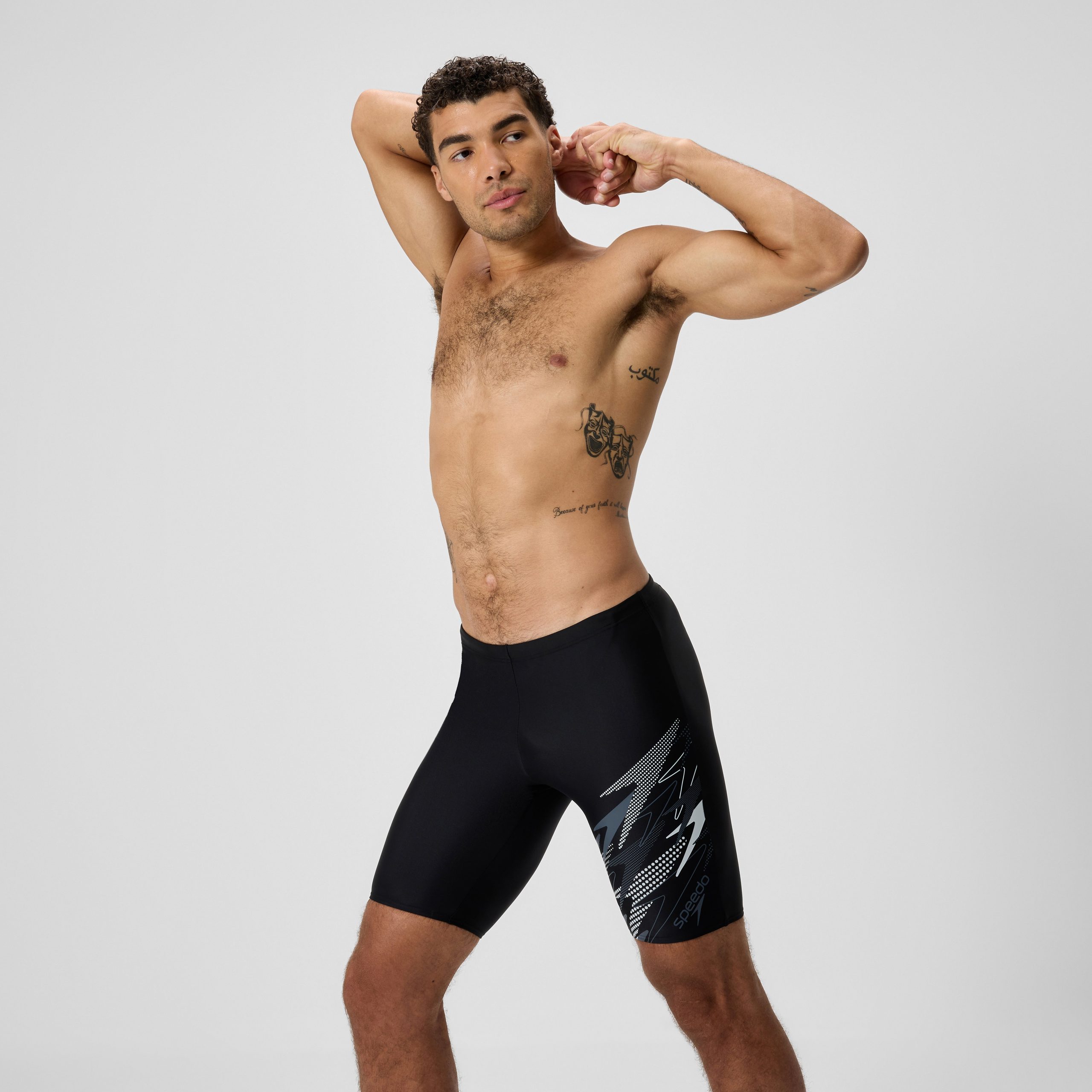 Men's Medley Logo Jammer Gray/Black - Image 2