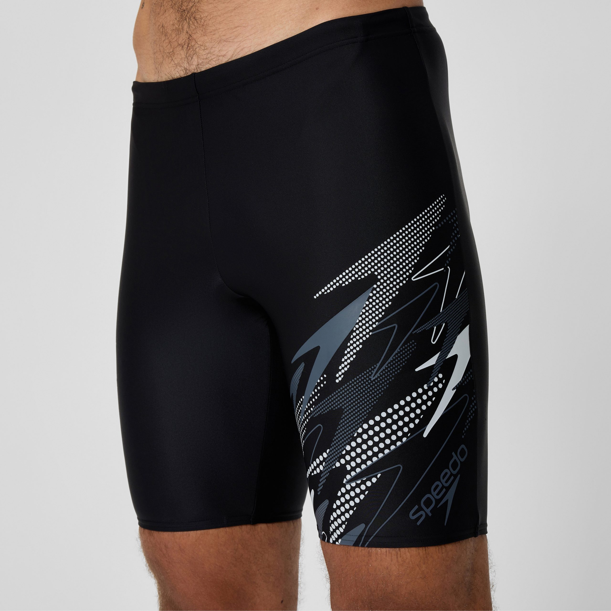Men's Medley Logo Jammer Gray/Black - Image 8