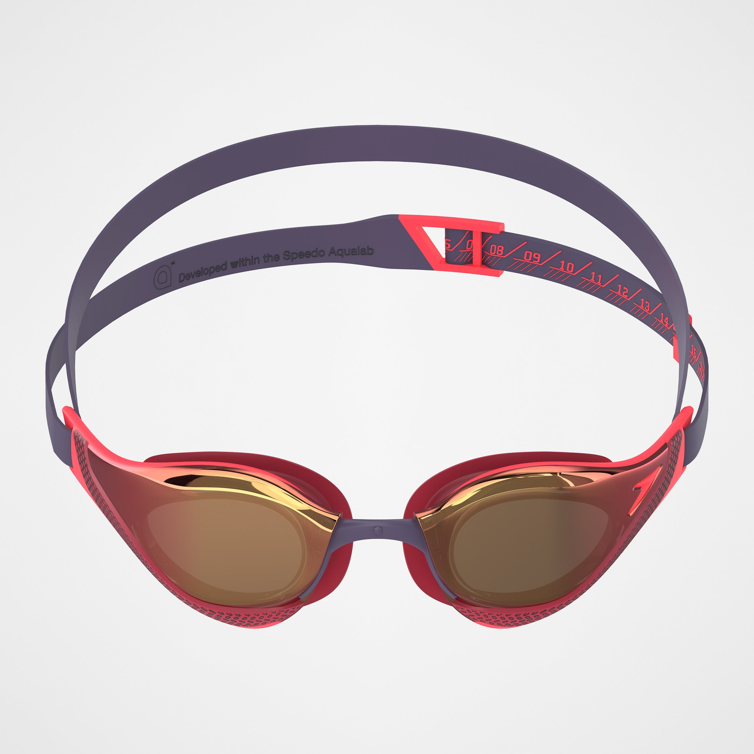 Adult Fastskin Pure Focus Mirror Goggles Red - Image 3