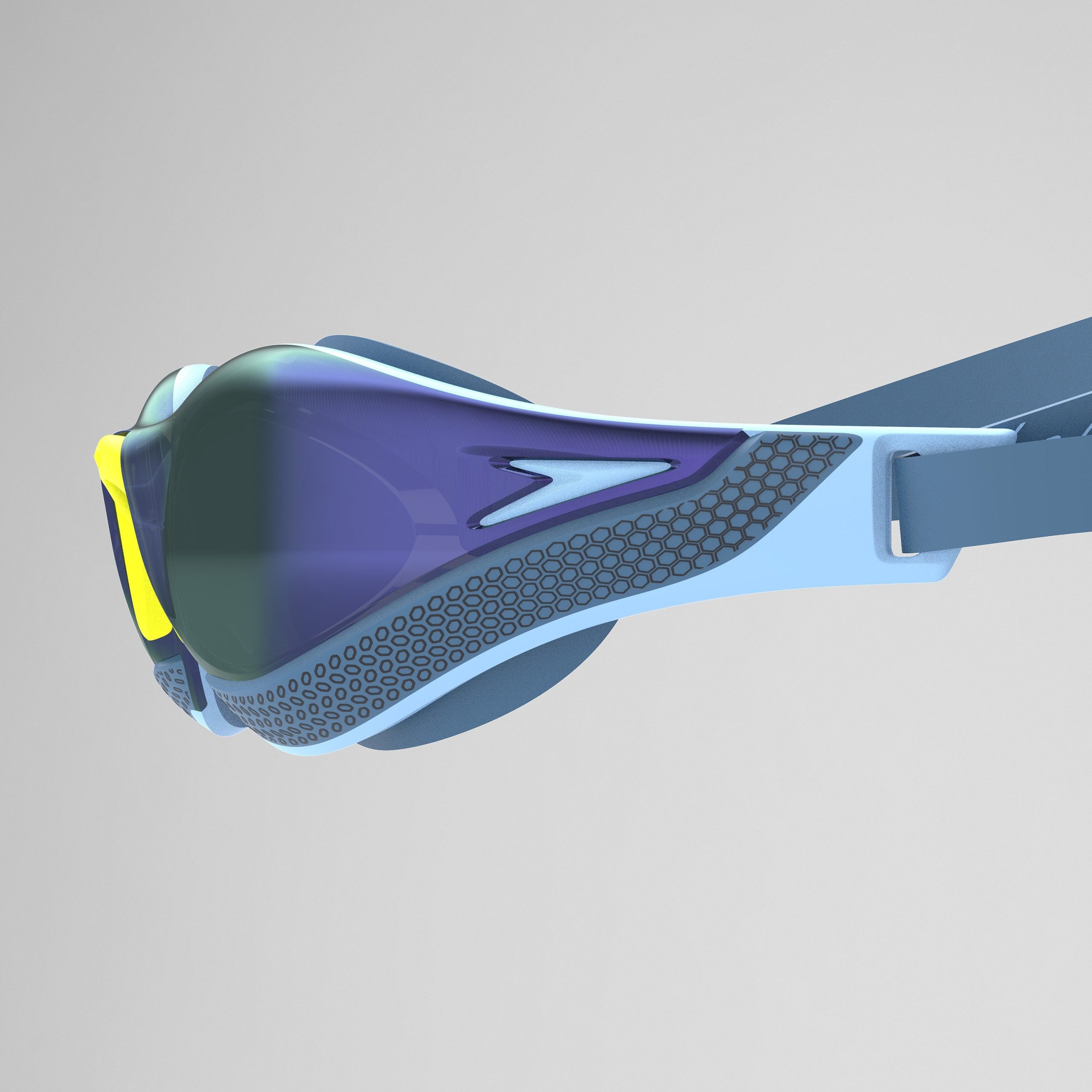 Adult Fastskin Pure Focus Mirror Goggles Blue/Grey - Image 3