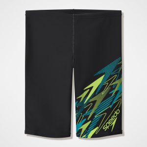 Boys Medley Logo Jammer Black/Green