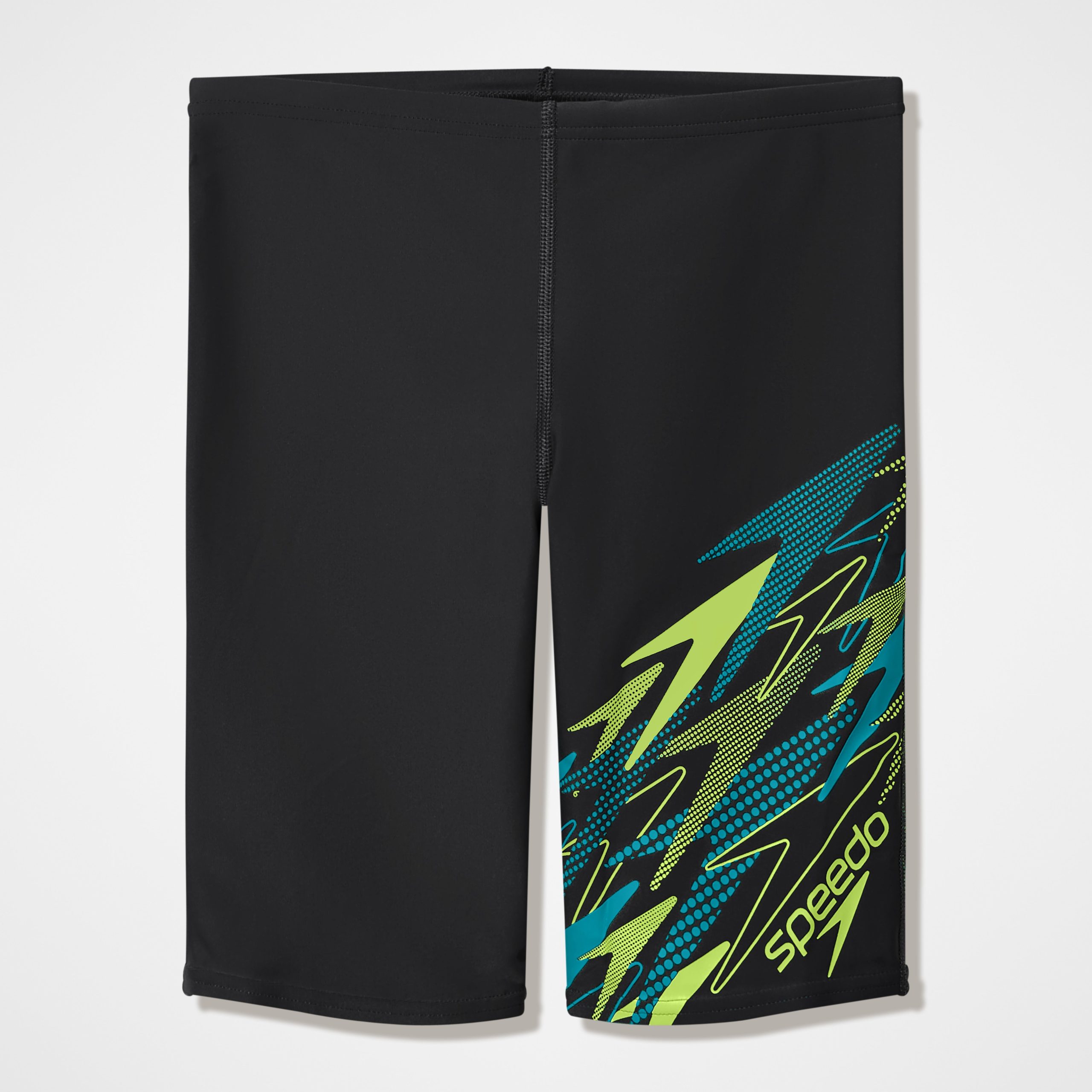 Boys Medley Logo Jammer Black/Green