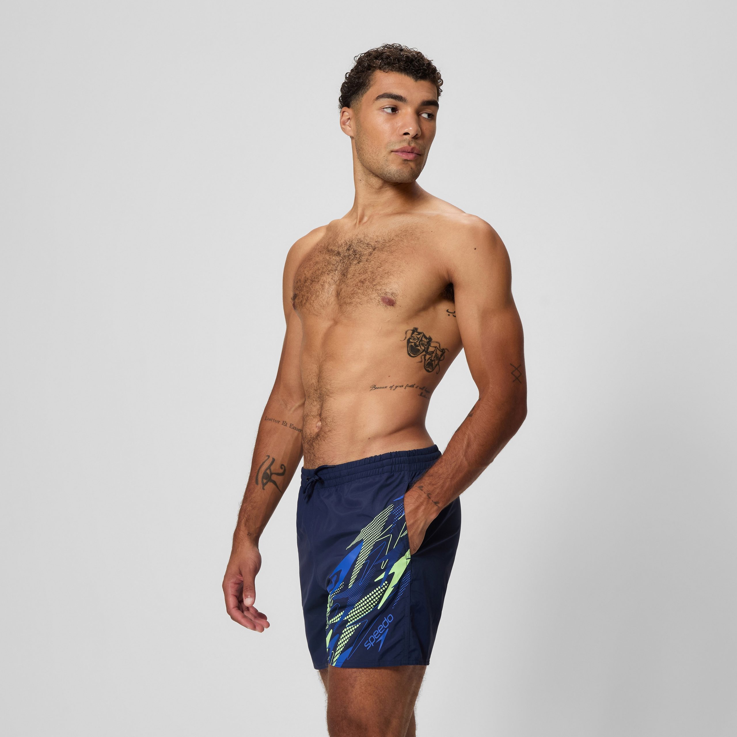 Men's Medley Logo Swim Shorts Navy/Blue - Image 2