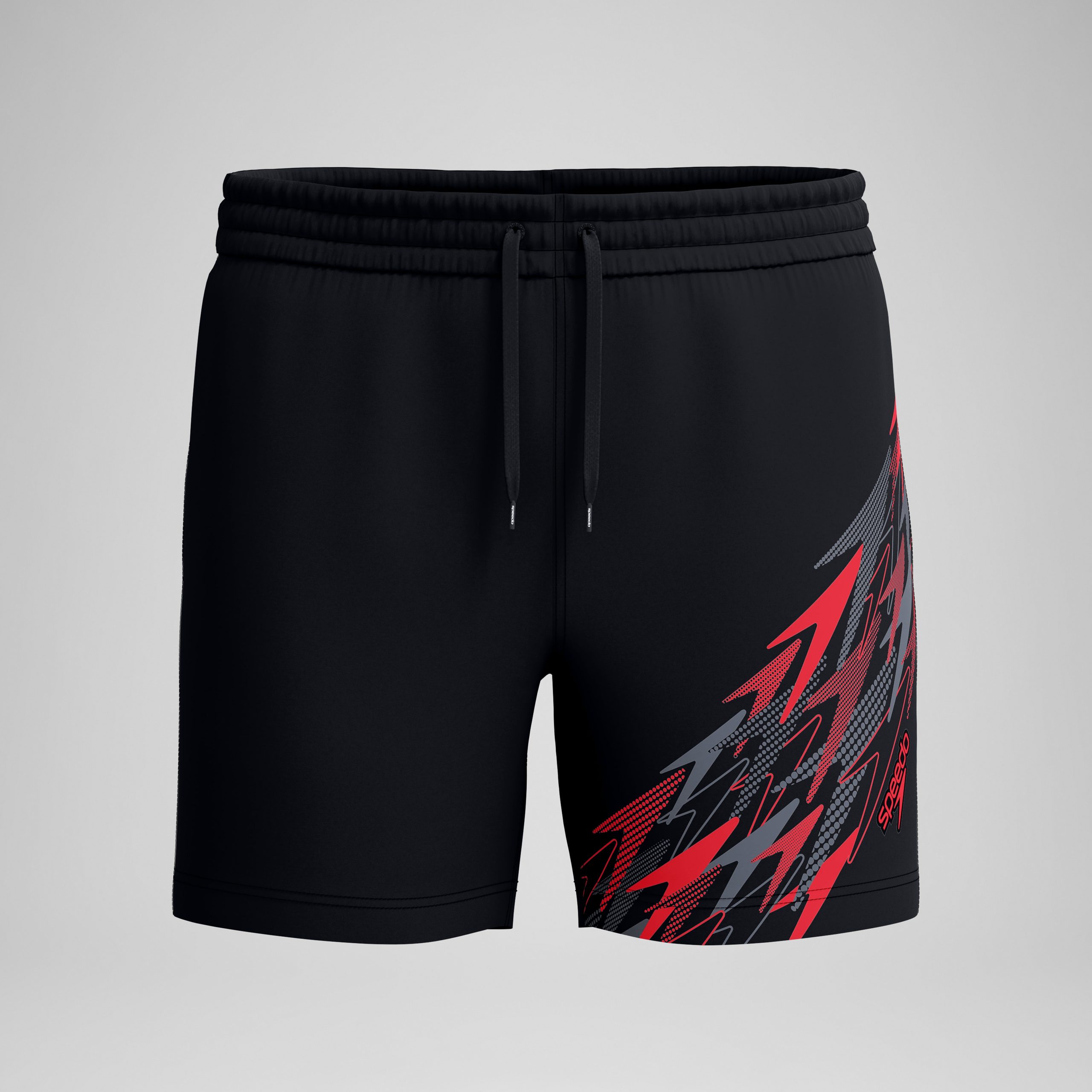 Men's Medley Logo Swim Shorts Black/Red - Image 4