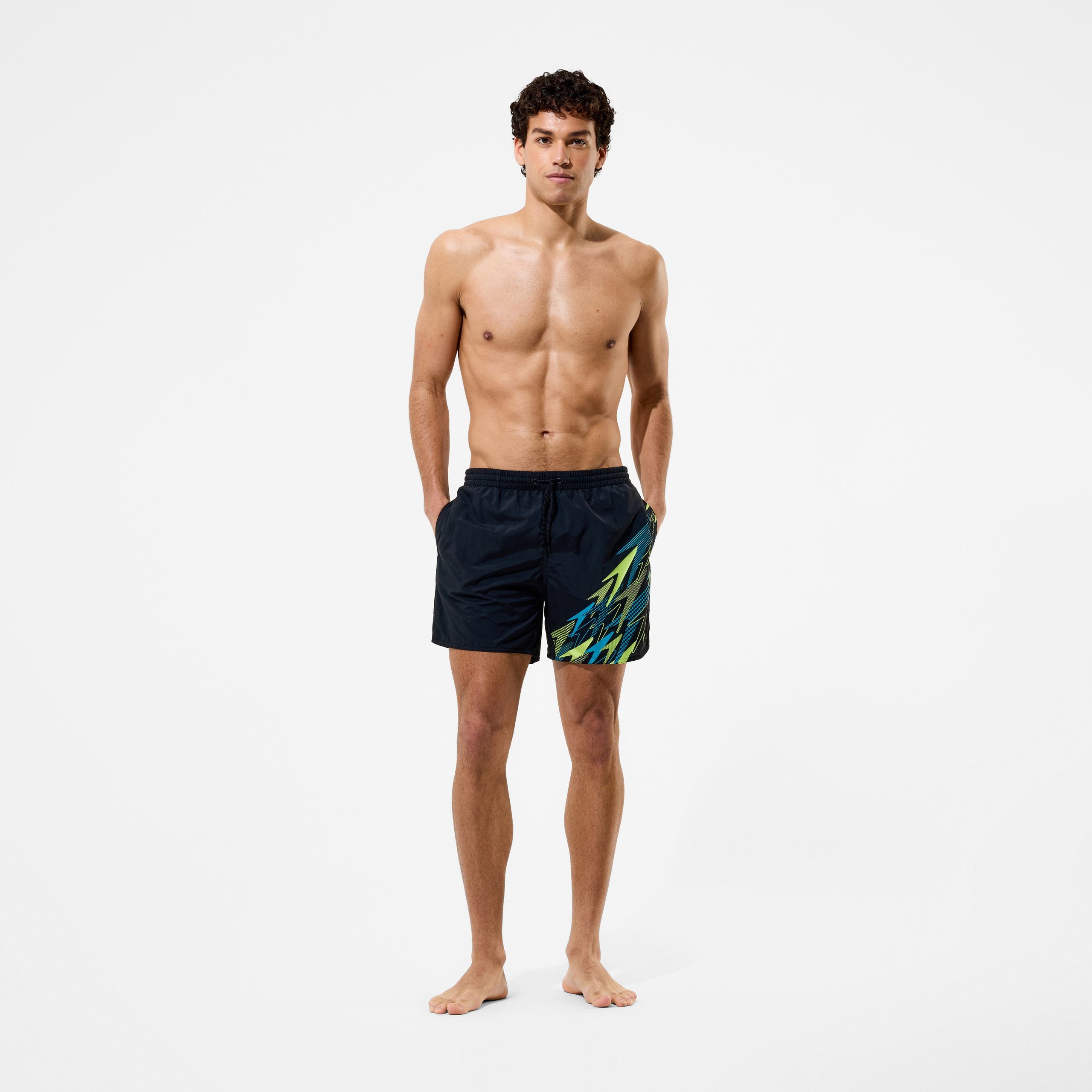 Men's Medley Logo Swim Shorts Black/Green