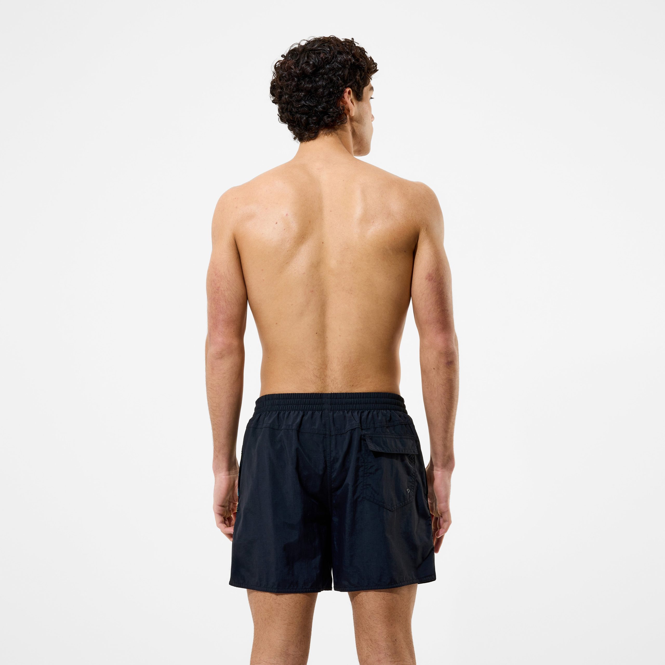 Men's Medley Logo Swim Shorts Black/Green - Image 4
