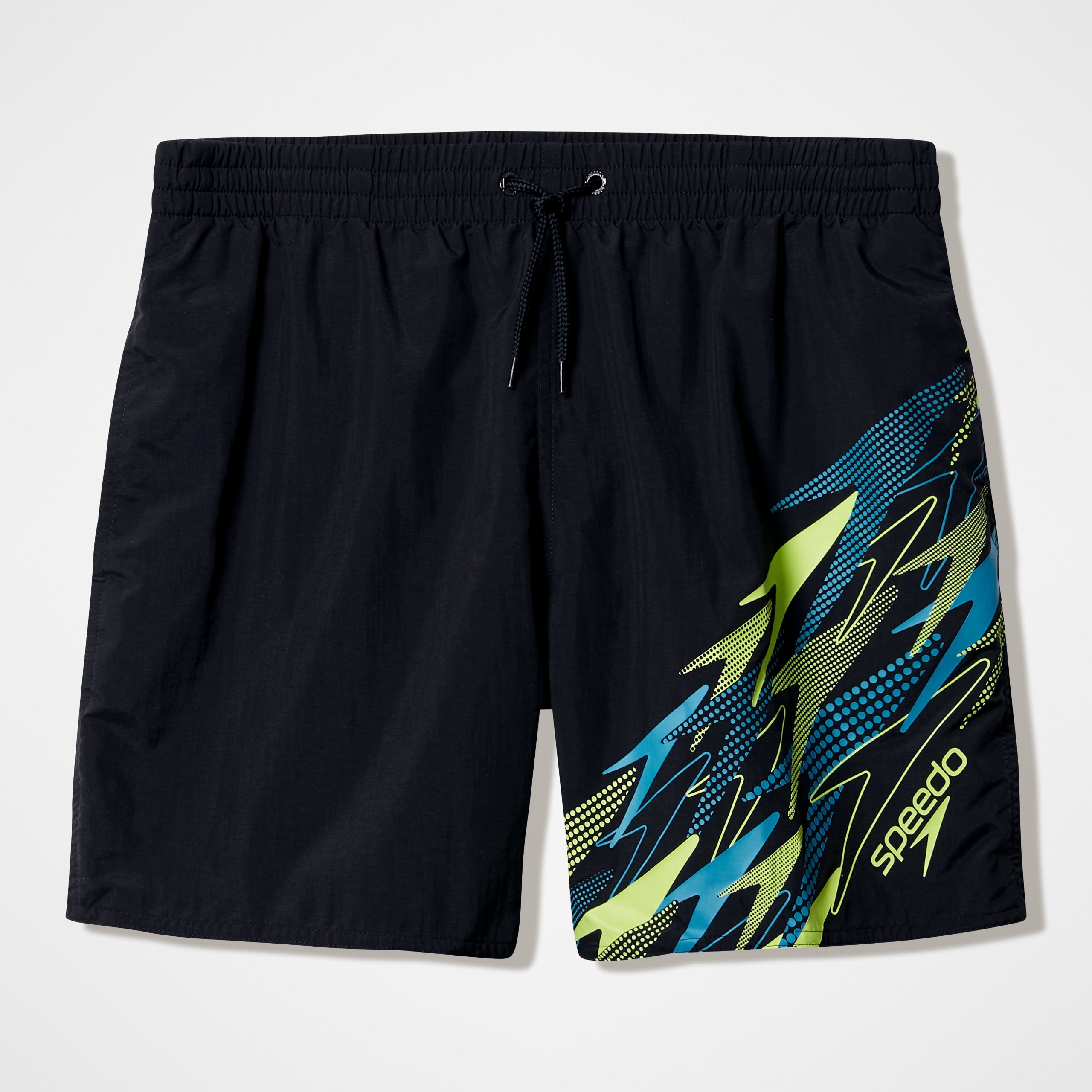 Men's Medley Logo Swim Shorts Black/Green - Image 5