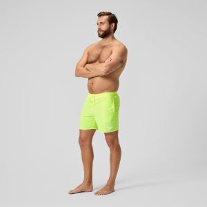 Men's Essential Watershort Swim Trunks Black/Yellow