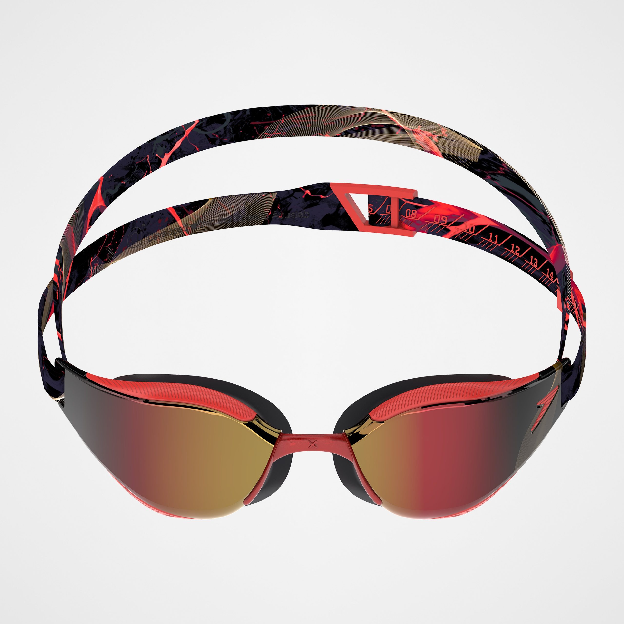 Adult Fastskin Hyper Elite Mirror Goggles Smoke/Red - Image 3