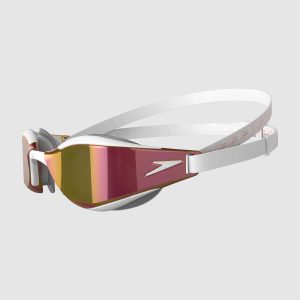 Adult Fastskin Hyper Elite Mirrored Goggles White/Rose Gold