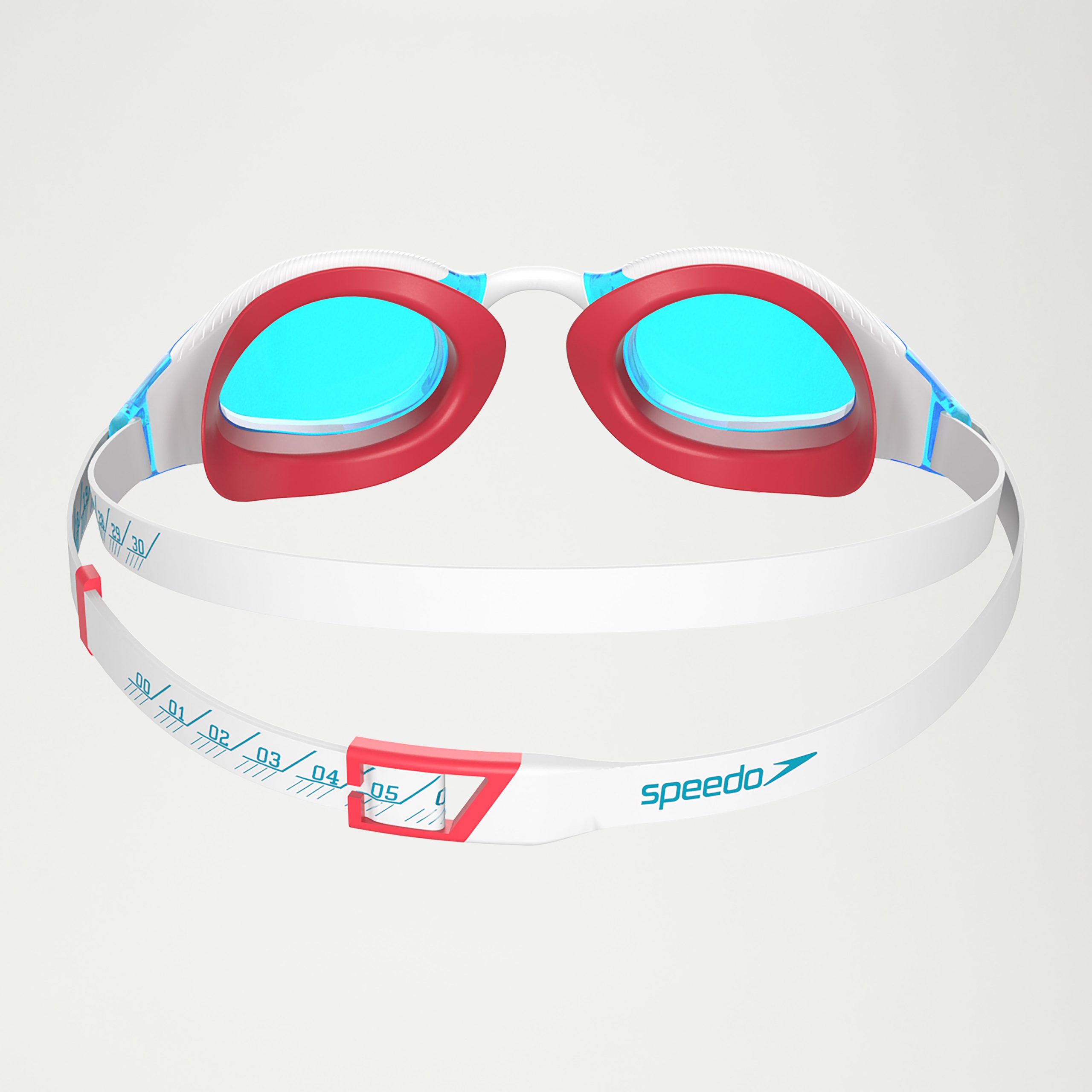 Adult Fastskin Hyper Elite Goggles White/Blue/Red - Image 3