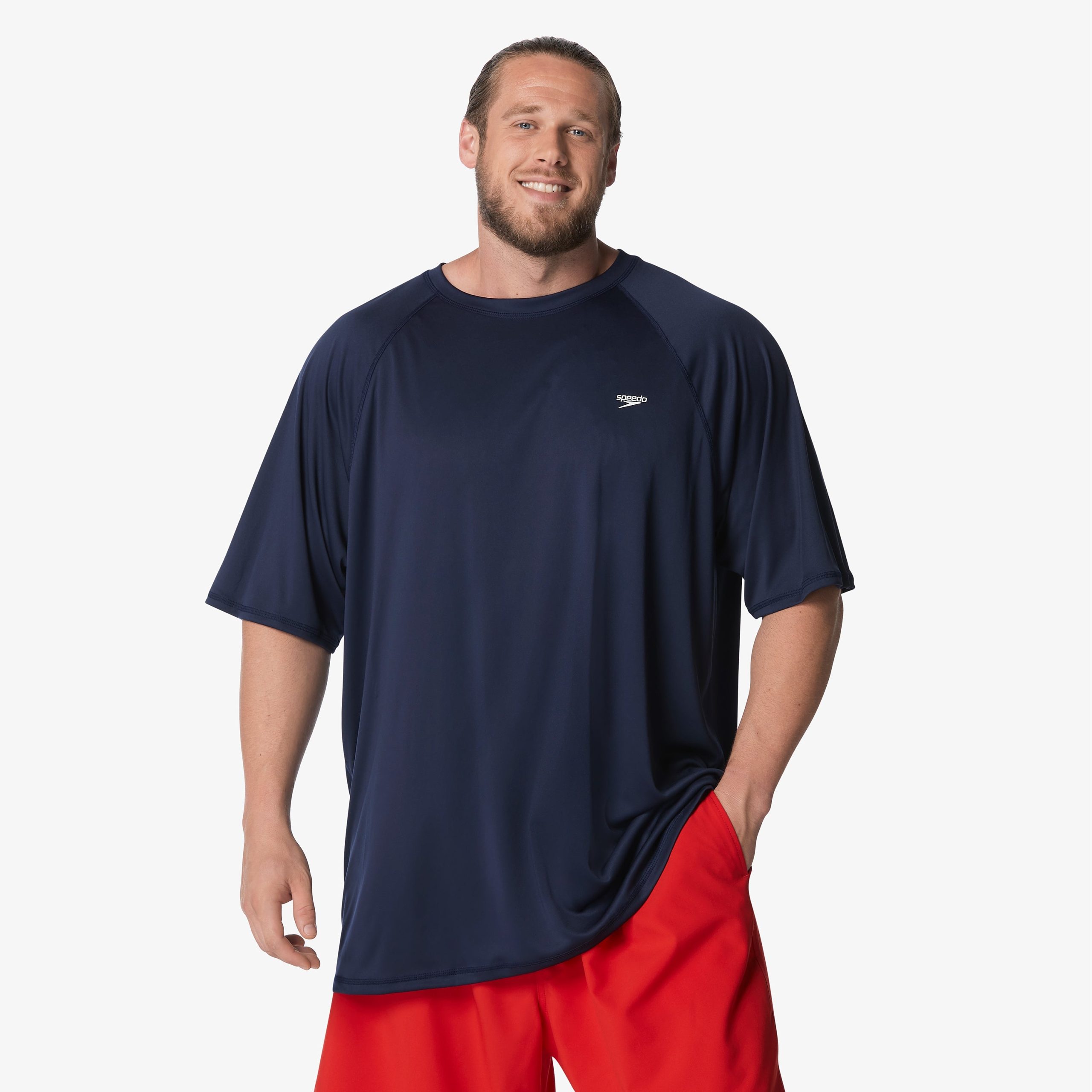 Men's Short Sleeve Easy Swim Shirt Navy