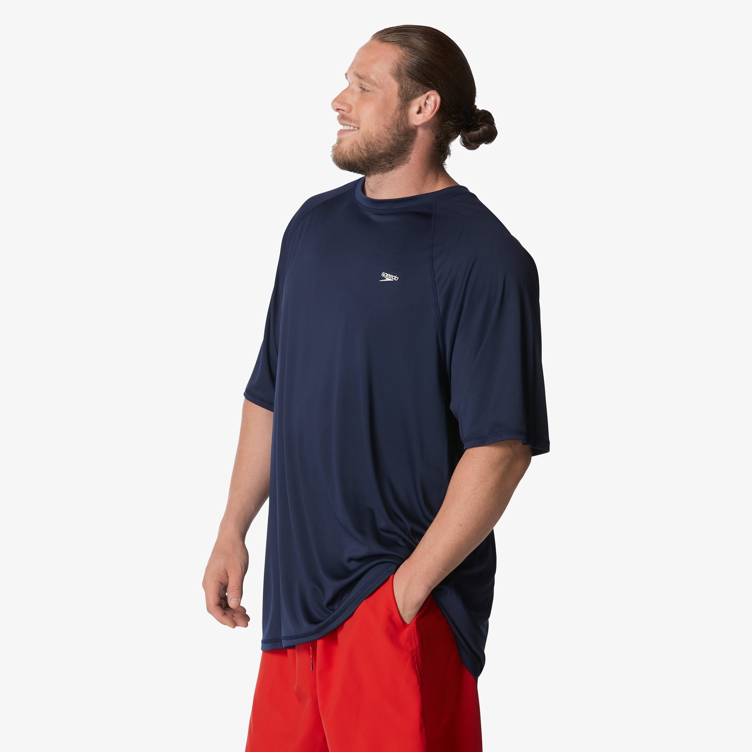 Men's Short Sleeve Easy Swim Shirt Navy - Image 2