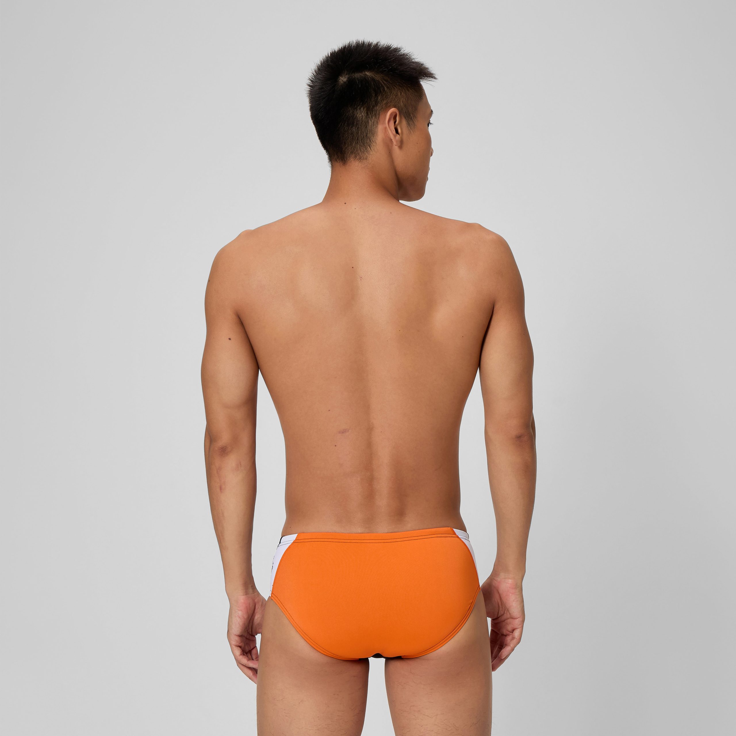 Men's Edge Splice Brief Orange - Image 3