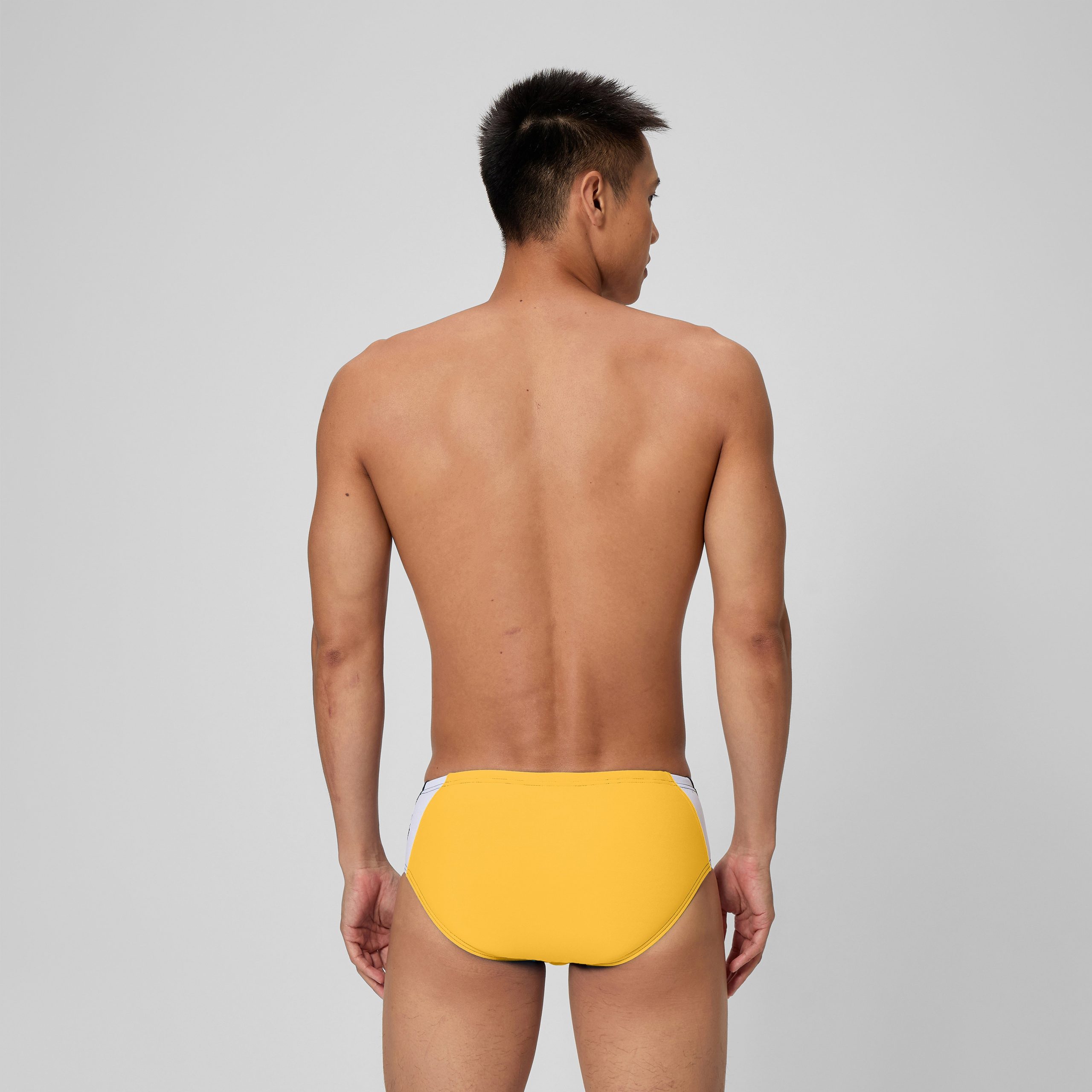 Men's Edge Splice Brief Navy/Gold - Image 3