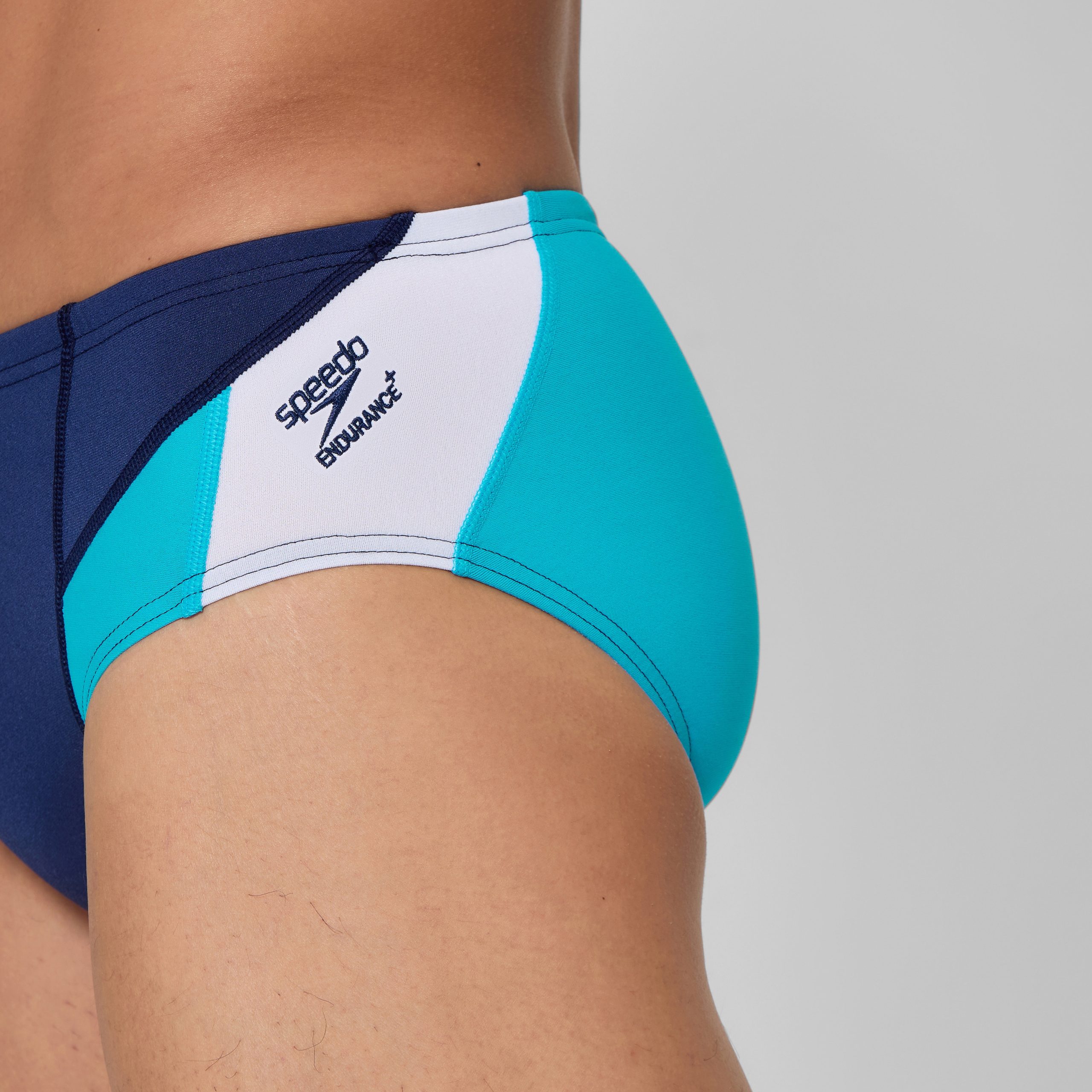Men's Edge Splice Brief Navy/Blue - Image 4