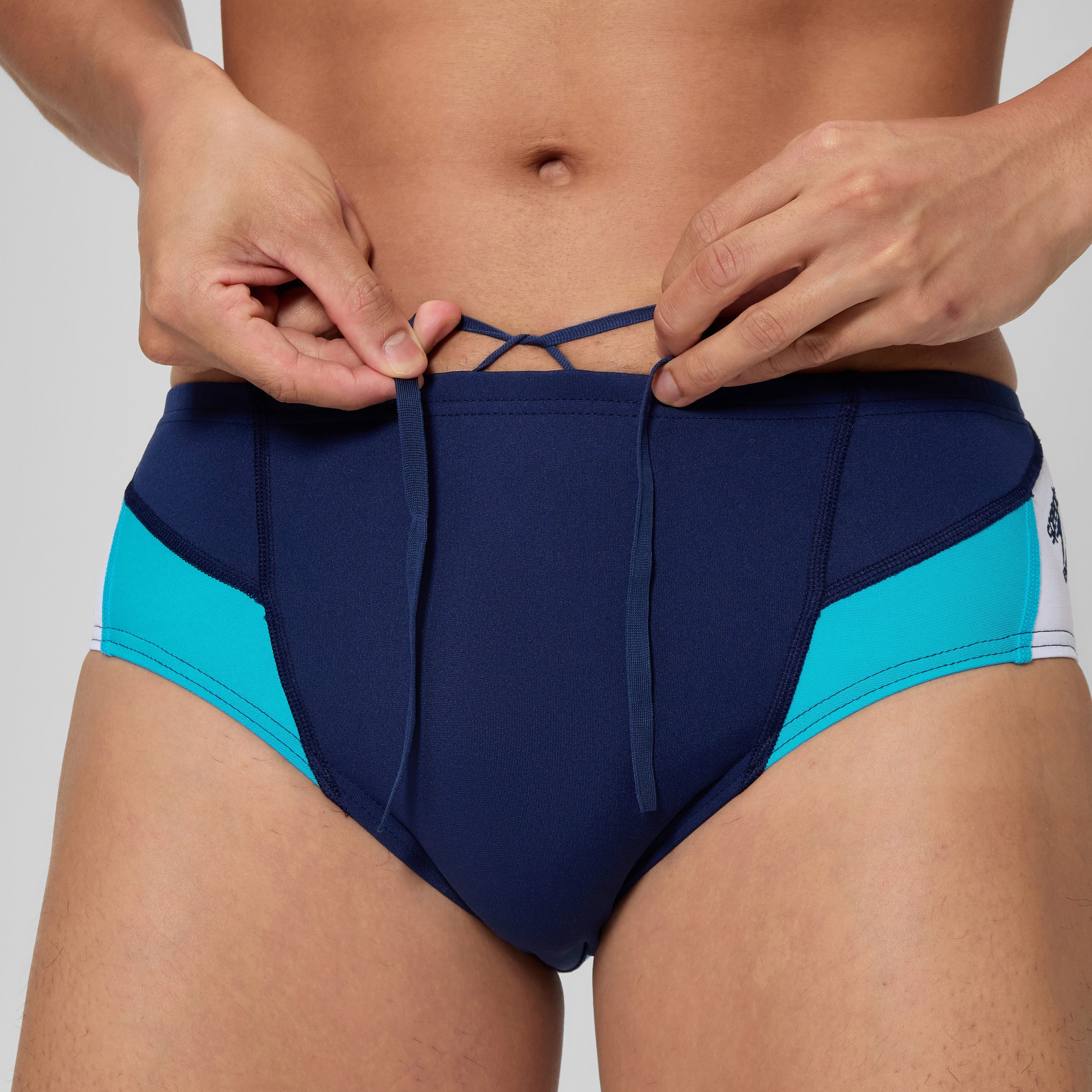 Men's Edge Splice Brief Navy/Blue - Image 5