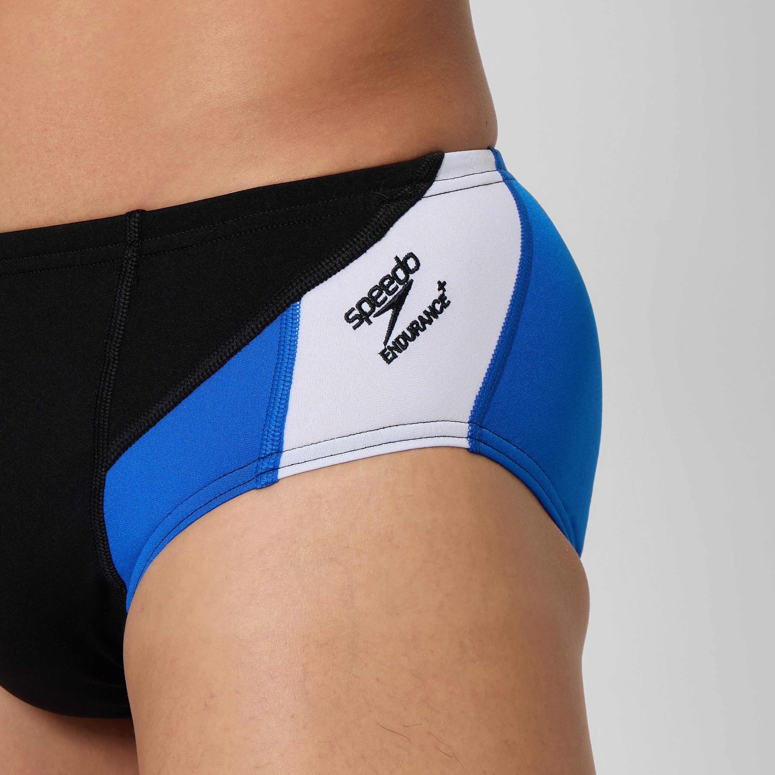 Men's Edge Splice Brief Blue - Image 4