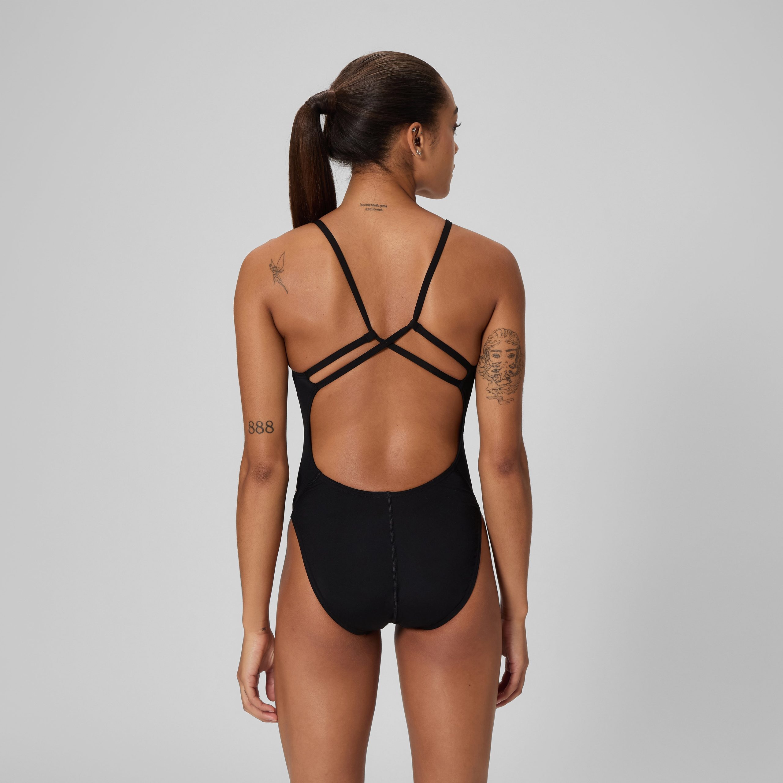 Women's Endurance+ Strappy One Piece Black - Image 3