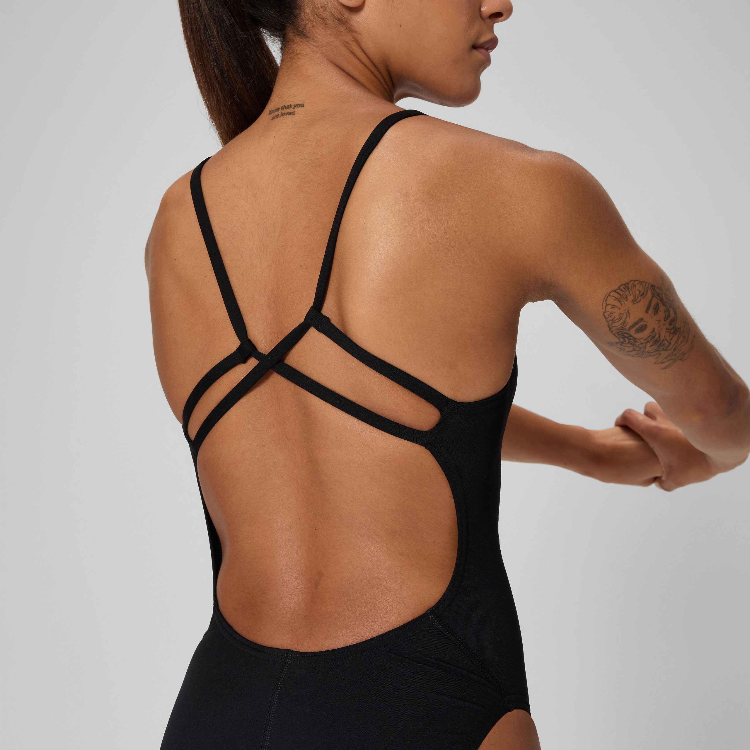 Women's Endurance+ Strappy One Piece Black - Image 4
