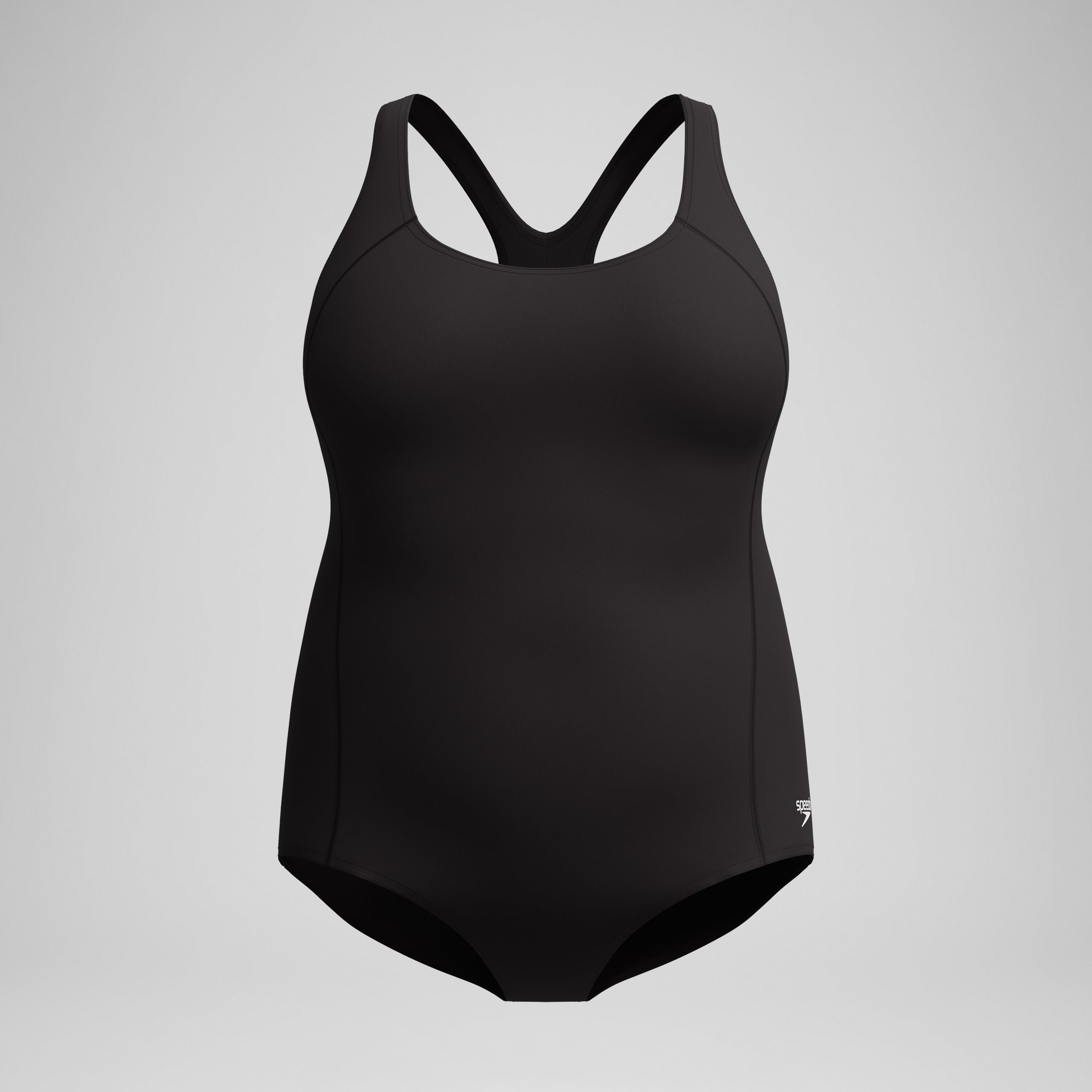 Women's Conservative Ultraback Plus One Piece Black