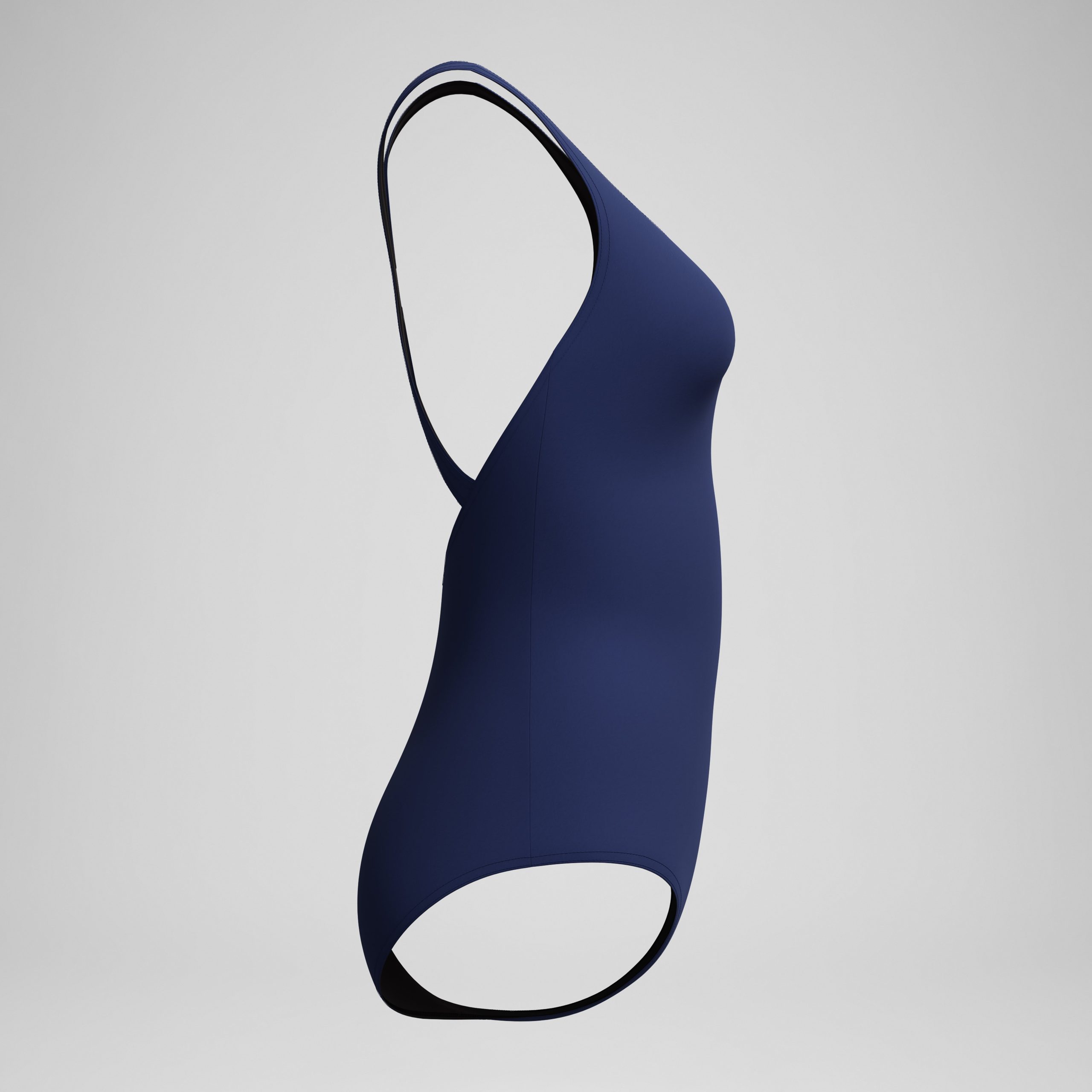 Women's Moderate Ultraback Long One Piece Navy - Image 4