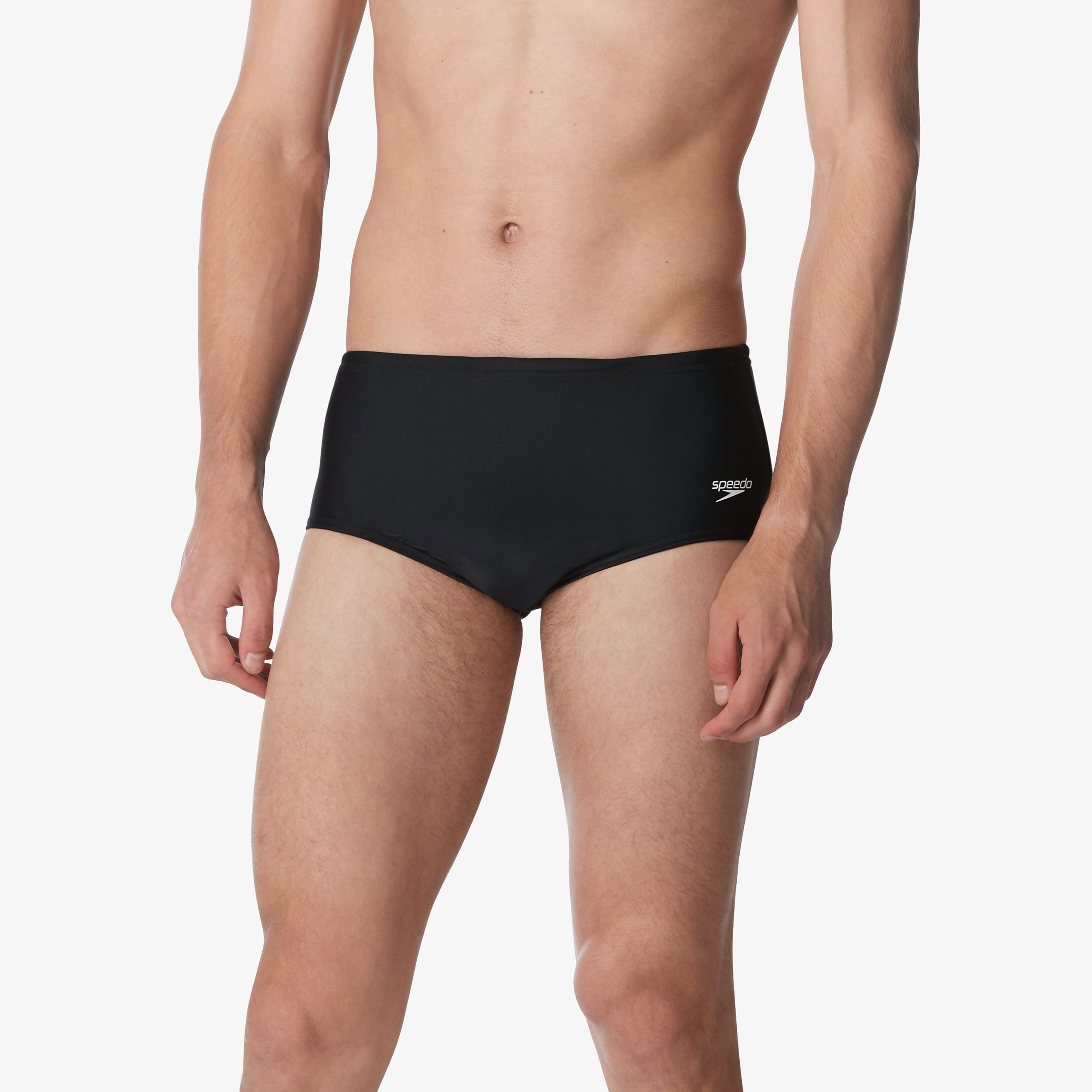 Men's Solid Dive Swim Bottom Black