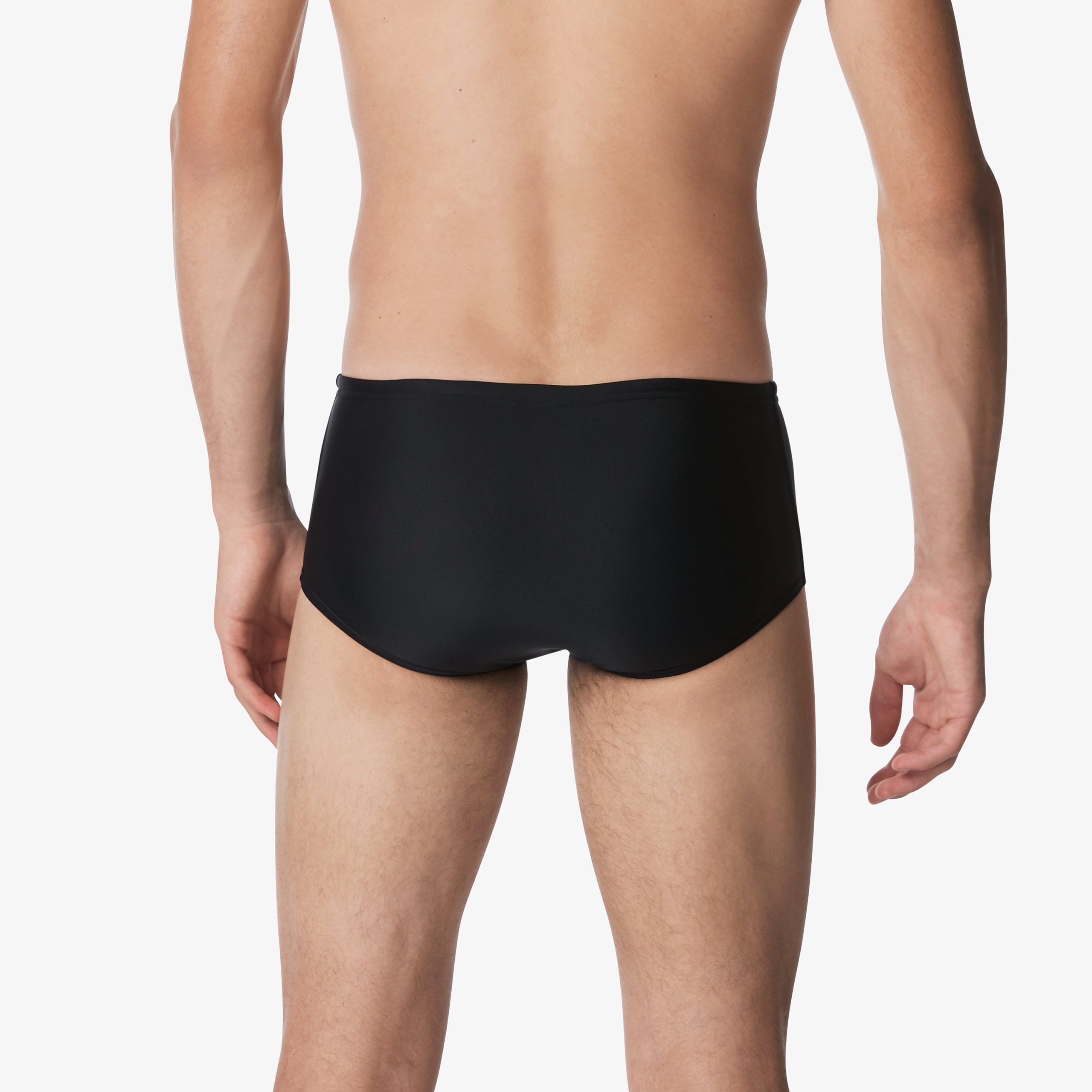 Men's Solid Dive Swim Bottom Black - Image 2