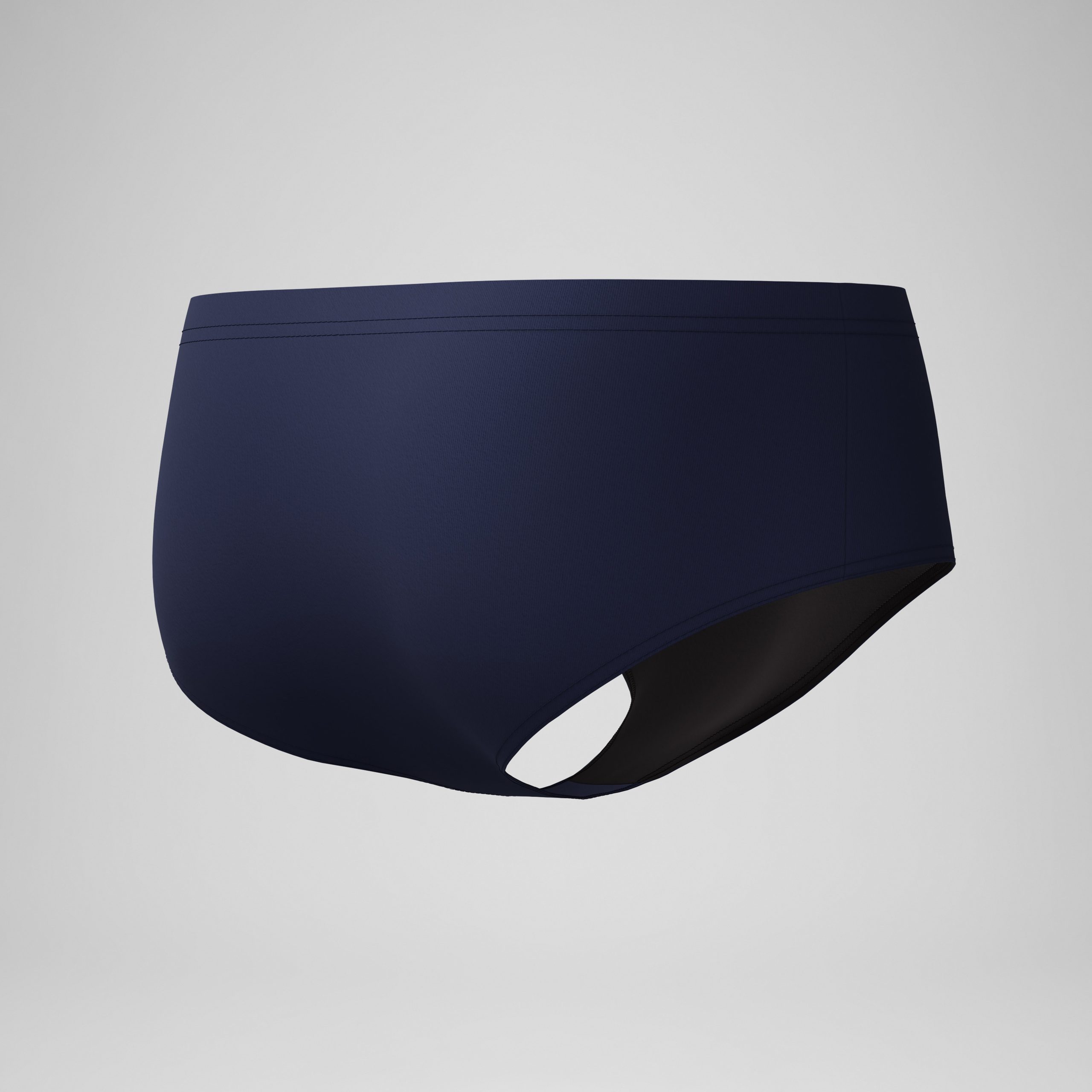 Men's Solid Dive Swim Bottom Navy - Image 7