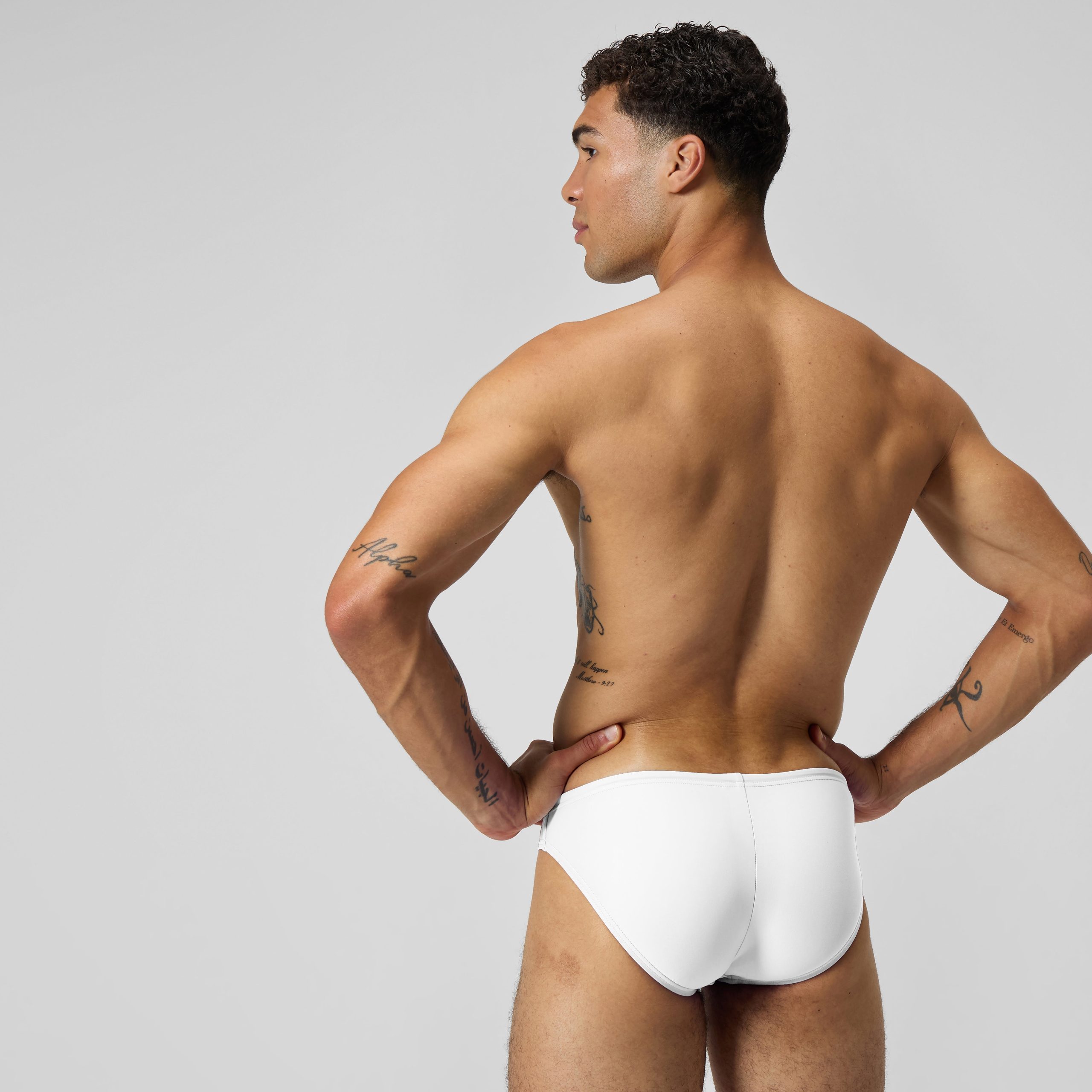 Men's Solar Brief White - Image 4