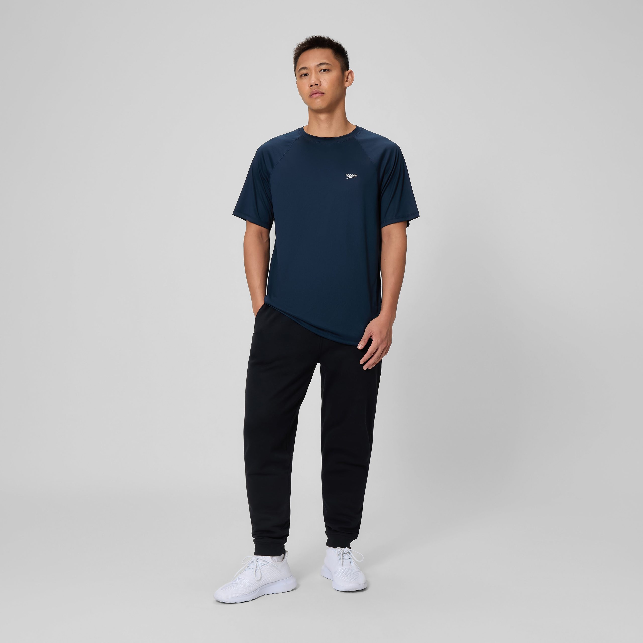 Men's Easy Short Sleeve Rashguard Navy - Image 4